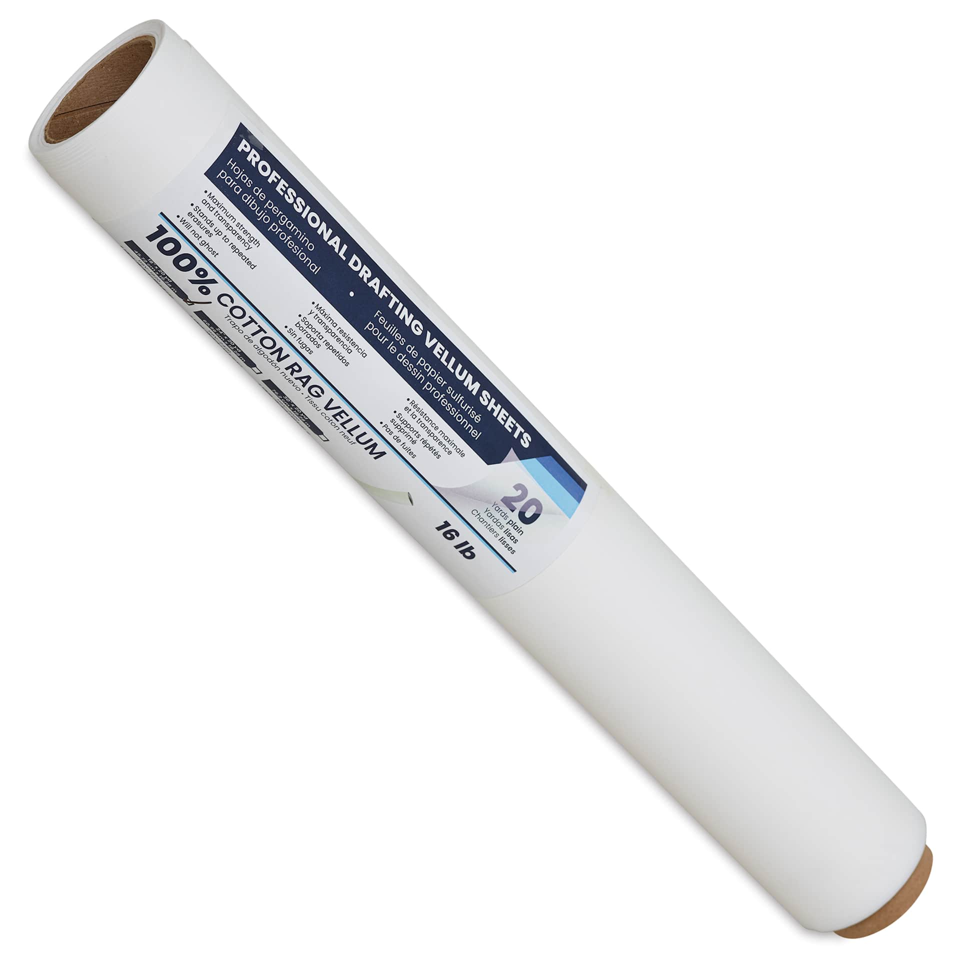 Pacific Arc Drafting Vellum Roll - 18" x 20 yds, in packaging