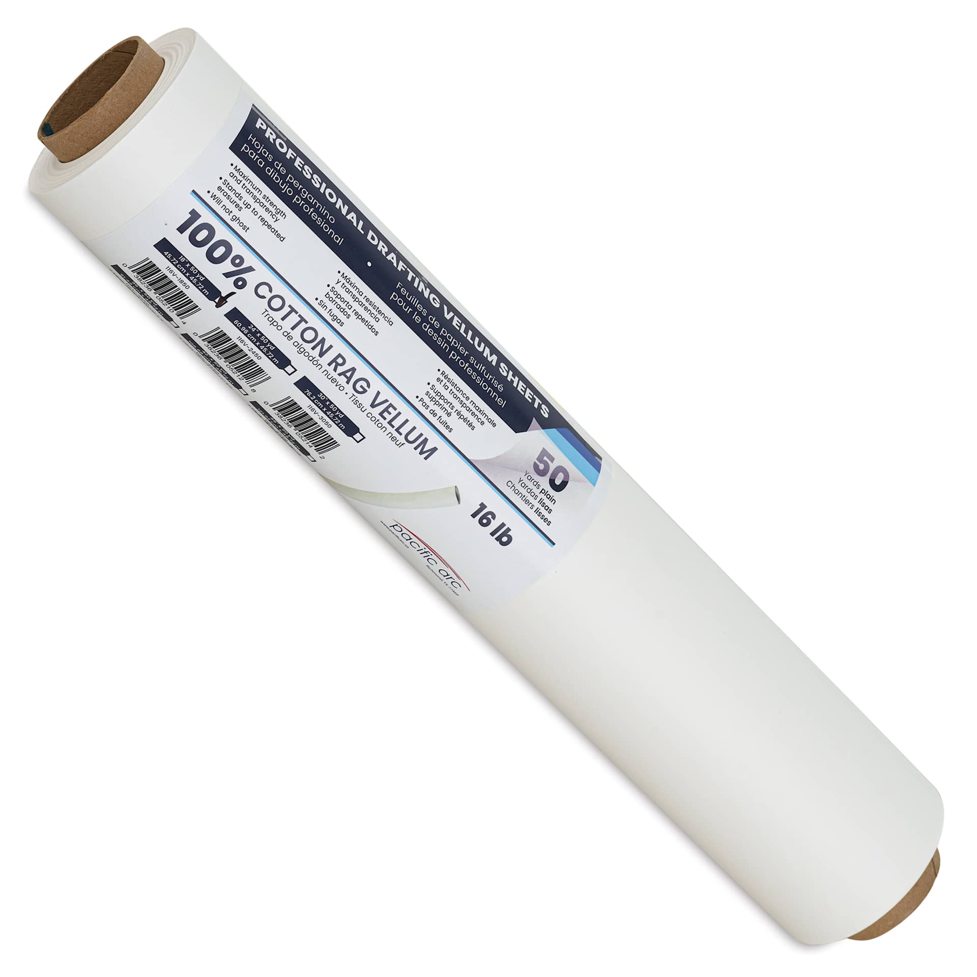 Pacific Arc Drafting Vellum Roll - 18" x 50 yds