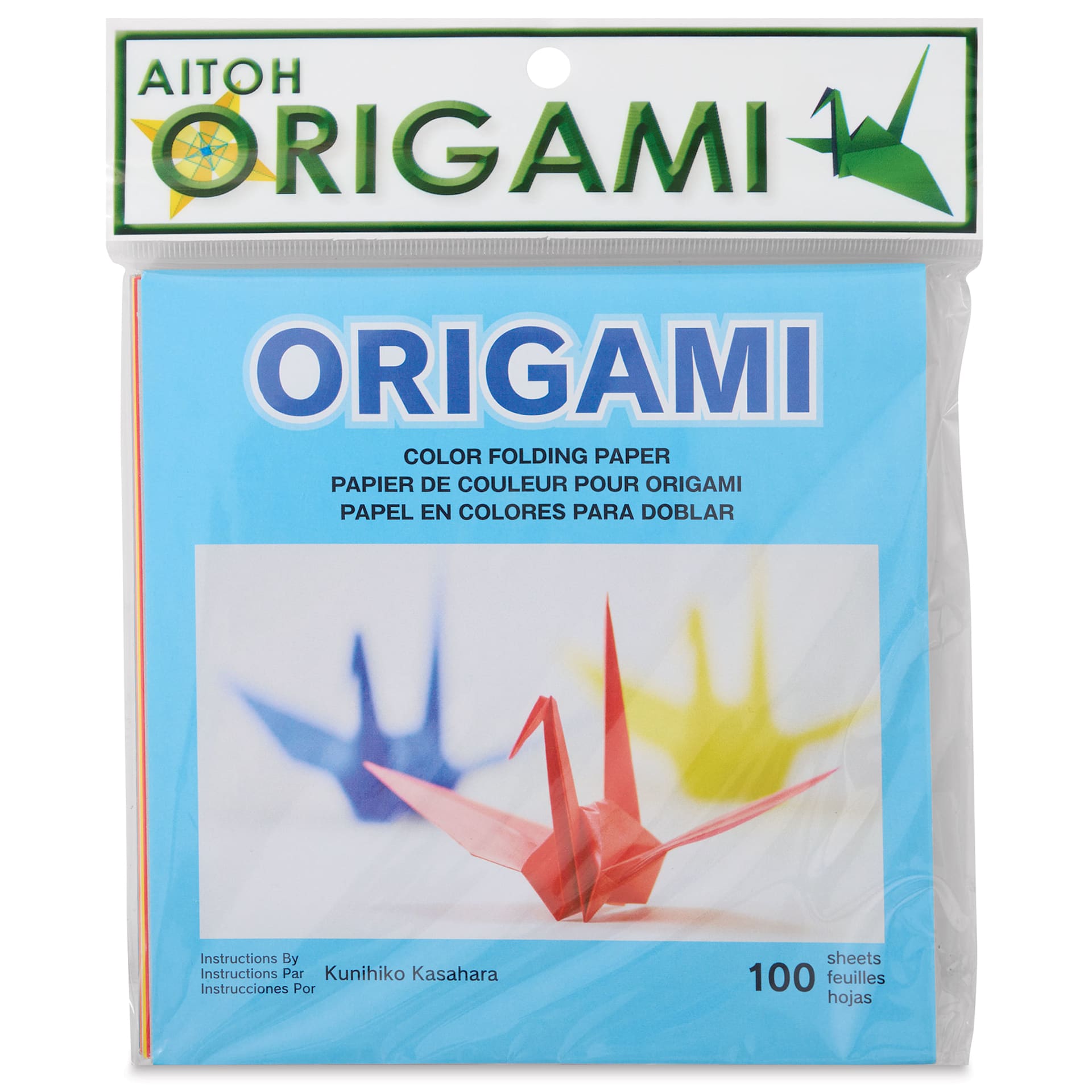 Aitoh Basic Origami Pack - 5-7/8" x 5-7/8", Pkg of 100 Sheets (front of packaging)