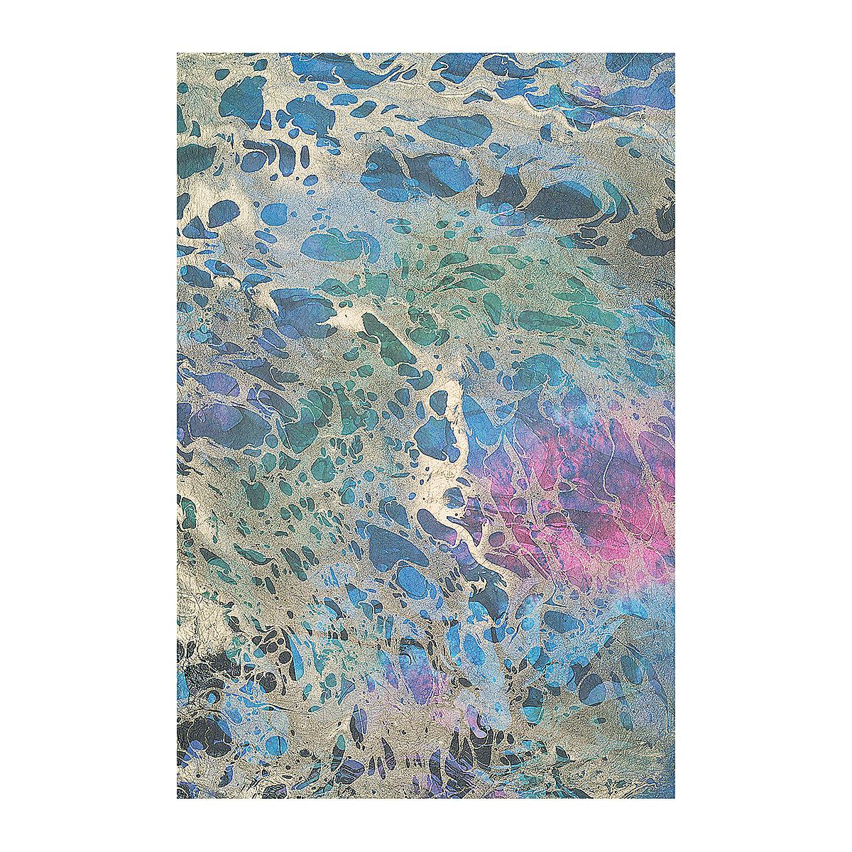 Marbled Momi Decorative Paper - Full sheet example of Tsunami Paper