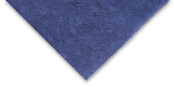 Black Ink Thai Unryu - 25'' x 37'', Blue