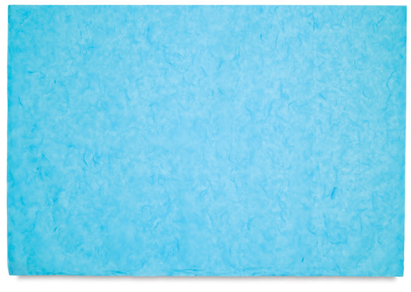 Black Ink Thai Unryu - 25'' x 37'', Turquoise