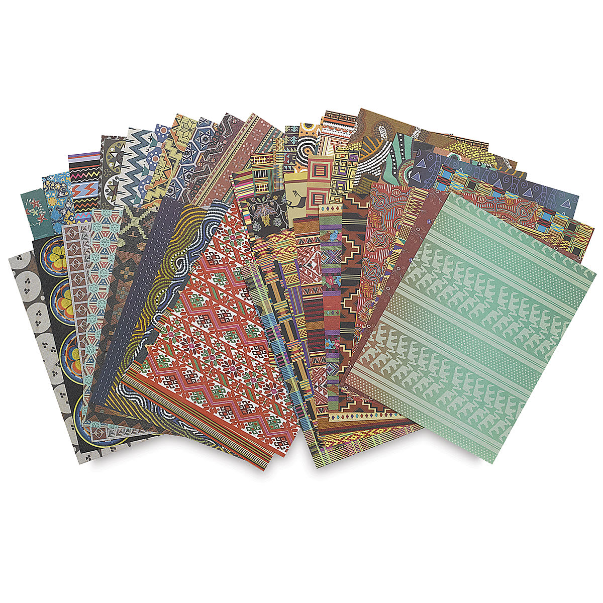 Roylco Decorative Papers - 8-1/2" x 11", Around the World, 96 Sheets