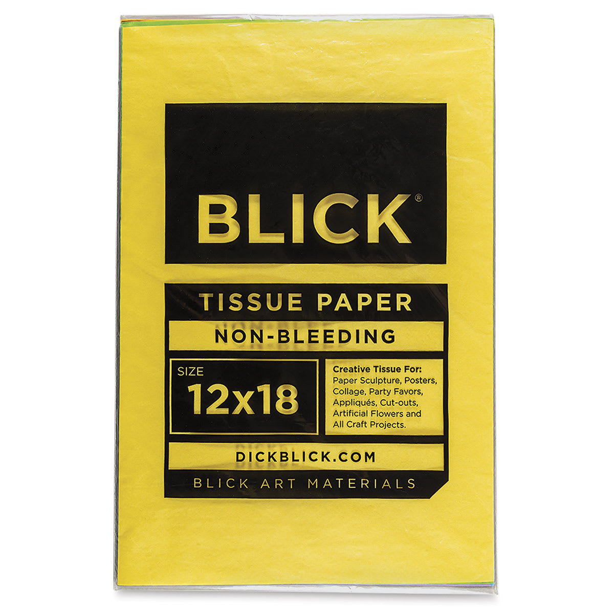 Blick Colored Tissue Assortment - 12" x 18", Assortment of 9 Colors, 50 Sheets