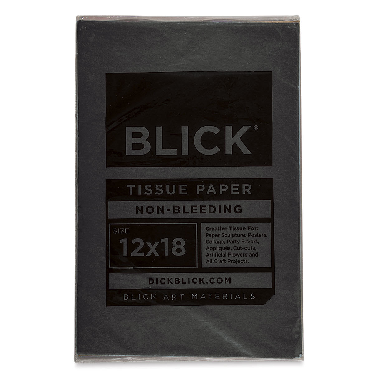 Blick Art Tissue - 12" x 18", Black, 50 Sheets