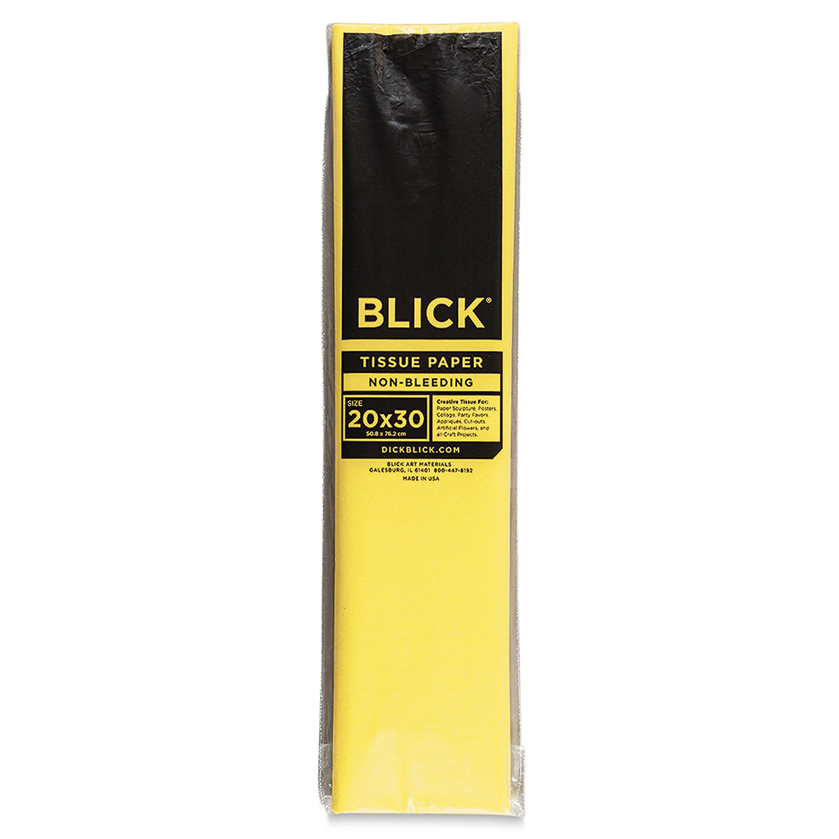 Blick Art Tissue - 20" x 30", Yellow, 24 Sheets