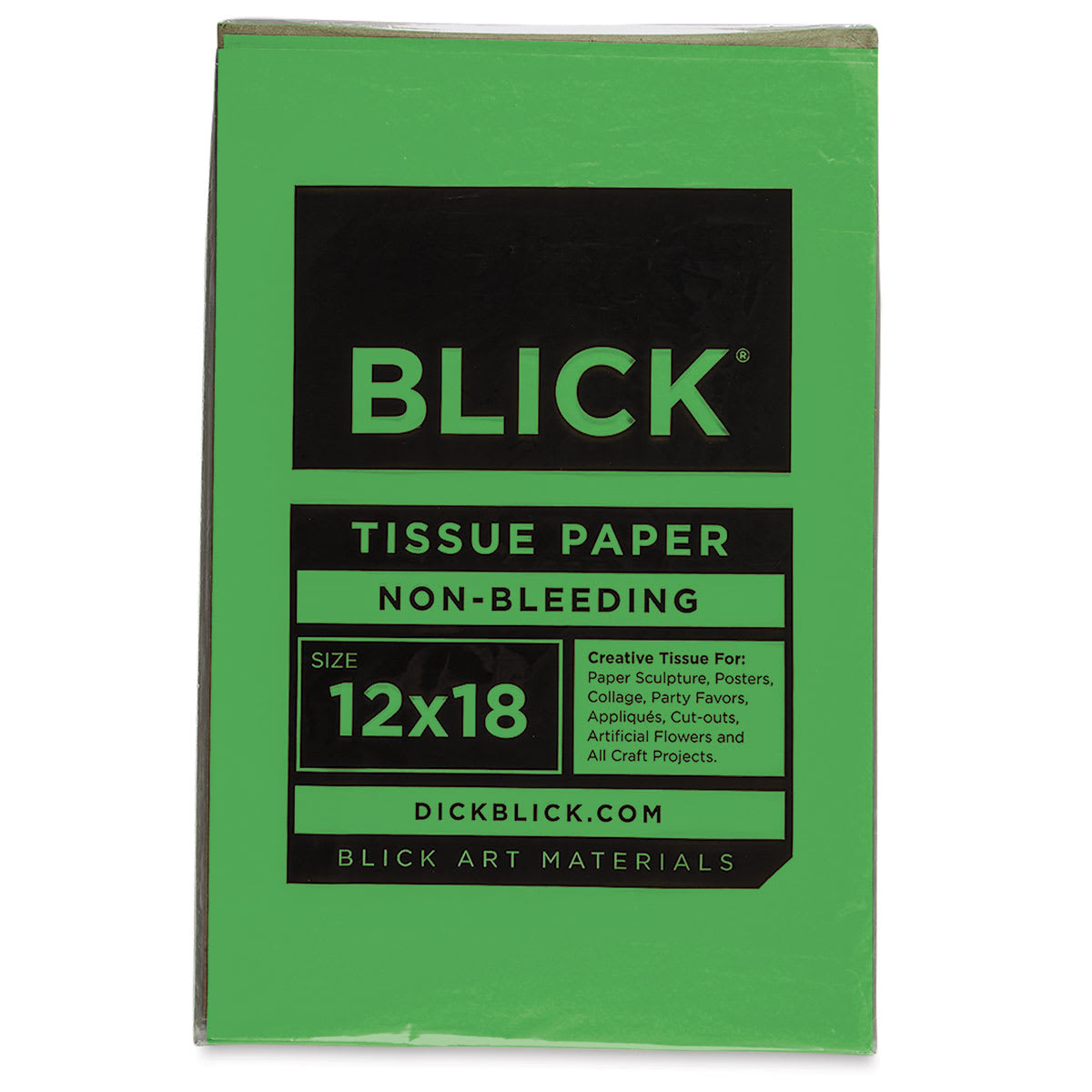Blick Art Tissue - 12" x 18", Apple Green, 50 Sheets