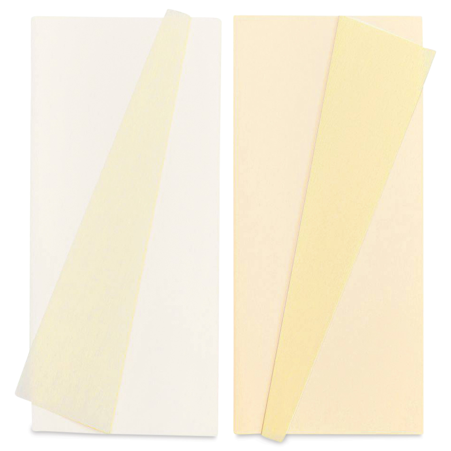 Lia Griffith Crepe Paper - Extra Fine, Double Sided, White and Vanilla, Set of 2 Rolls
