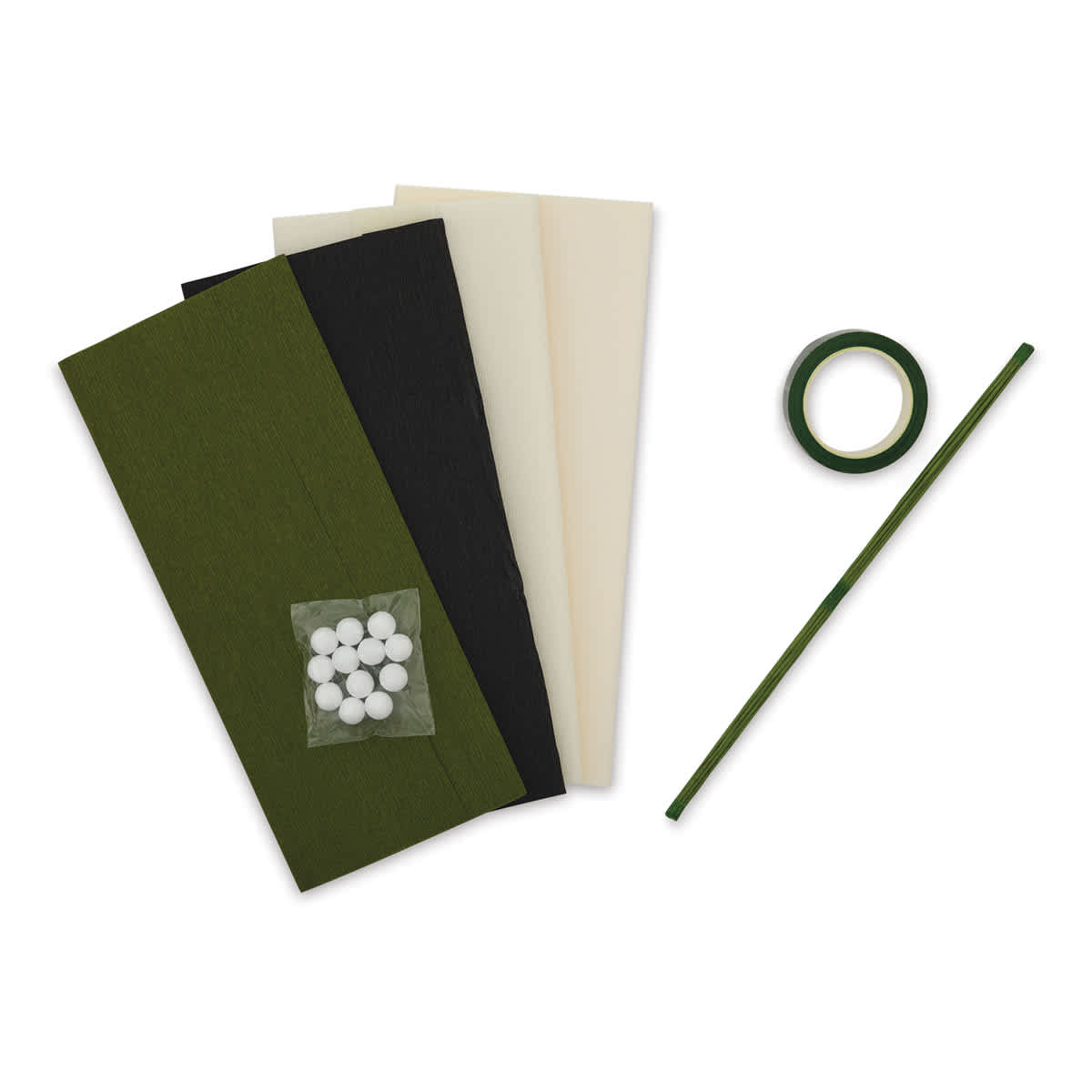 Lia Griffith Crepe Paper Flower Kit - Components of 29 pc Anemone Kit shown