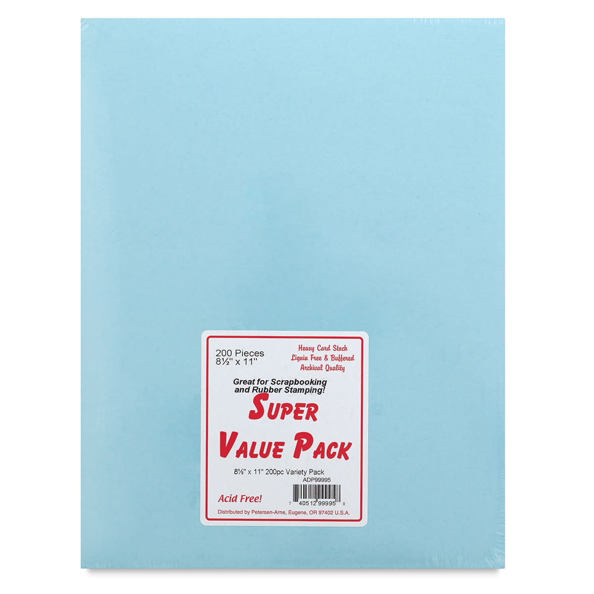 Paper Accents Cardstock Super Value Pack - Front view of package with label
