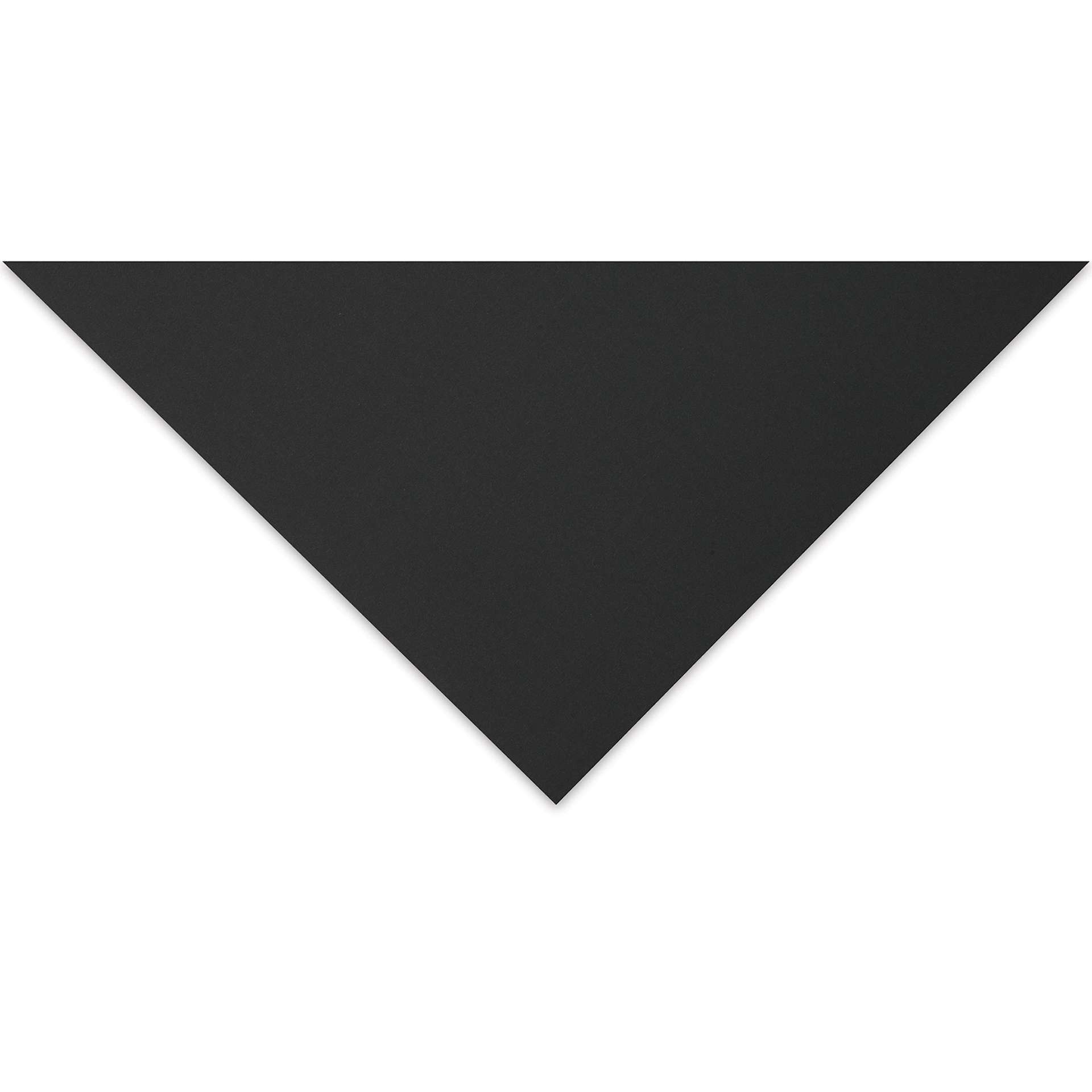 Blick Premium Cardstock - 19-1/2" x 27-1/2", Black, Single Sheet (close-up of corner)