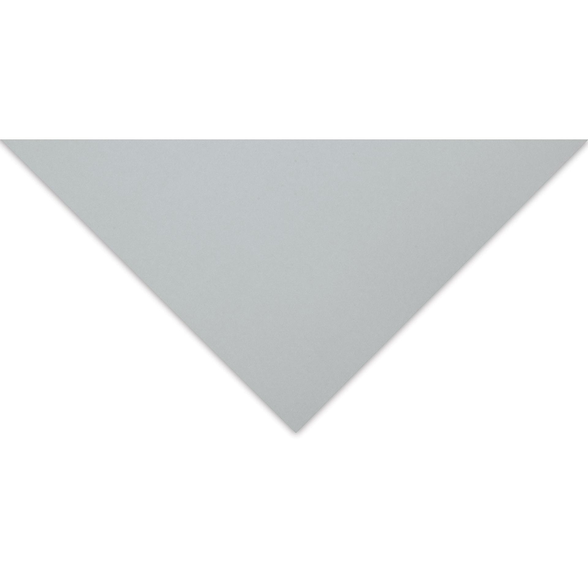Blick Premium Cardstock - 19-1/2" x 27-1/2", Light Gray, Single Sheet (close-up of corner)