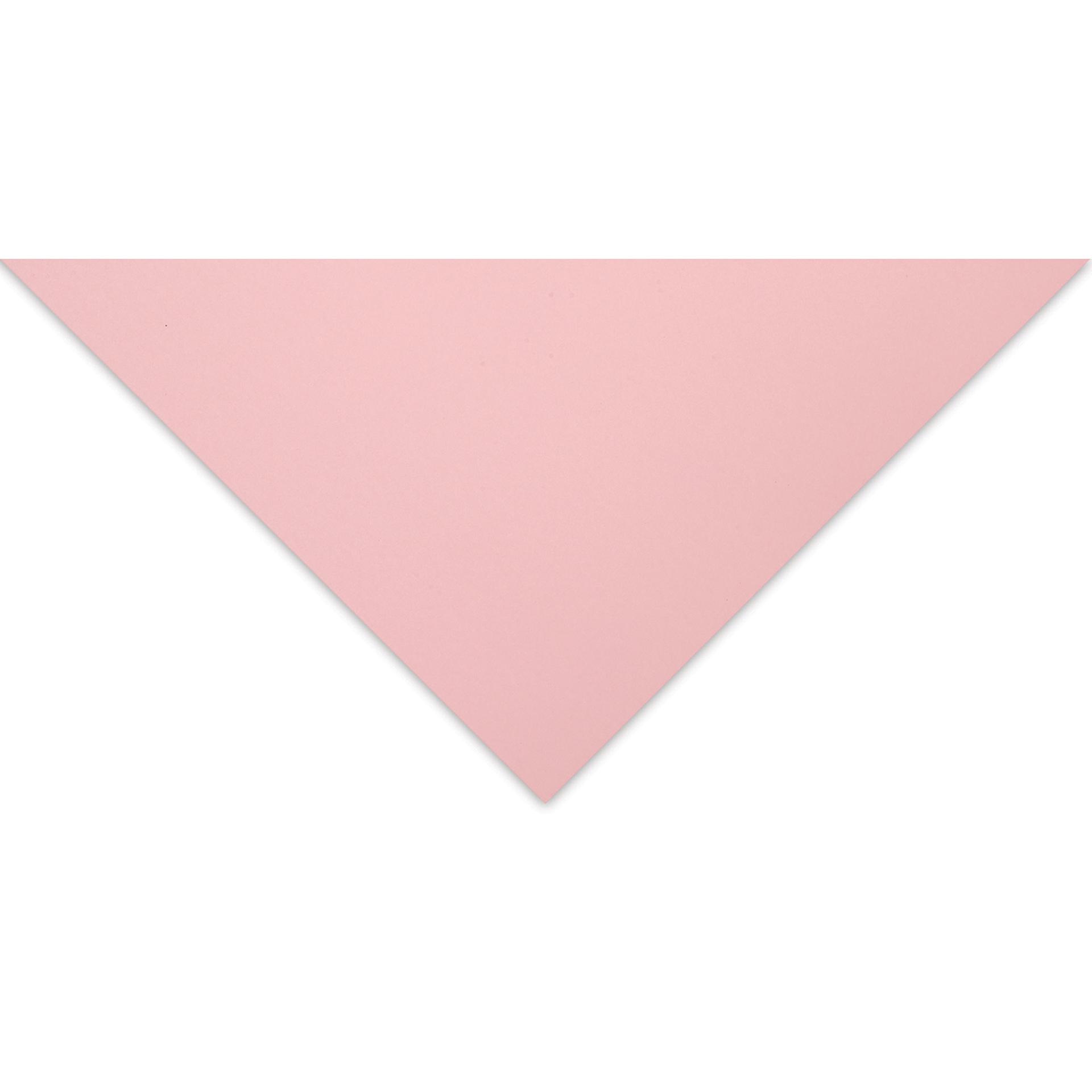 Blick Premium Cardstock - 19-1/2" x 27-1/2", Light Pink, Single Sheet (close-up of corner)