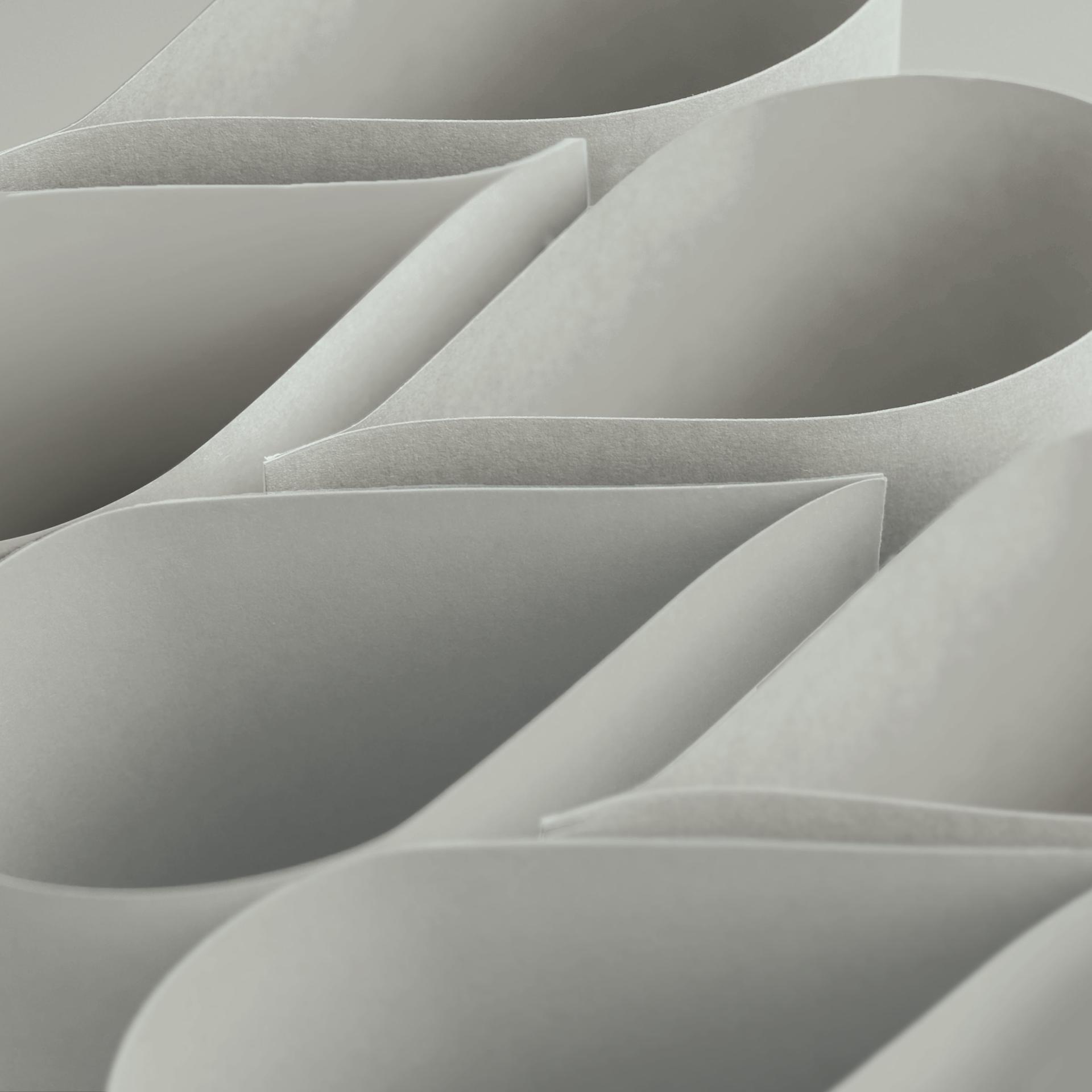 Blick Premium Construction Paper - 19-1/2" x 27-1/2", Pearl Gray, Single Sheet, curved sheets