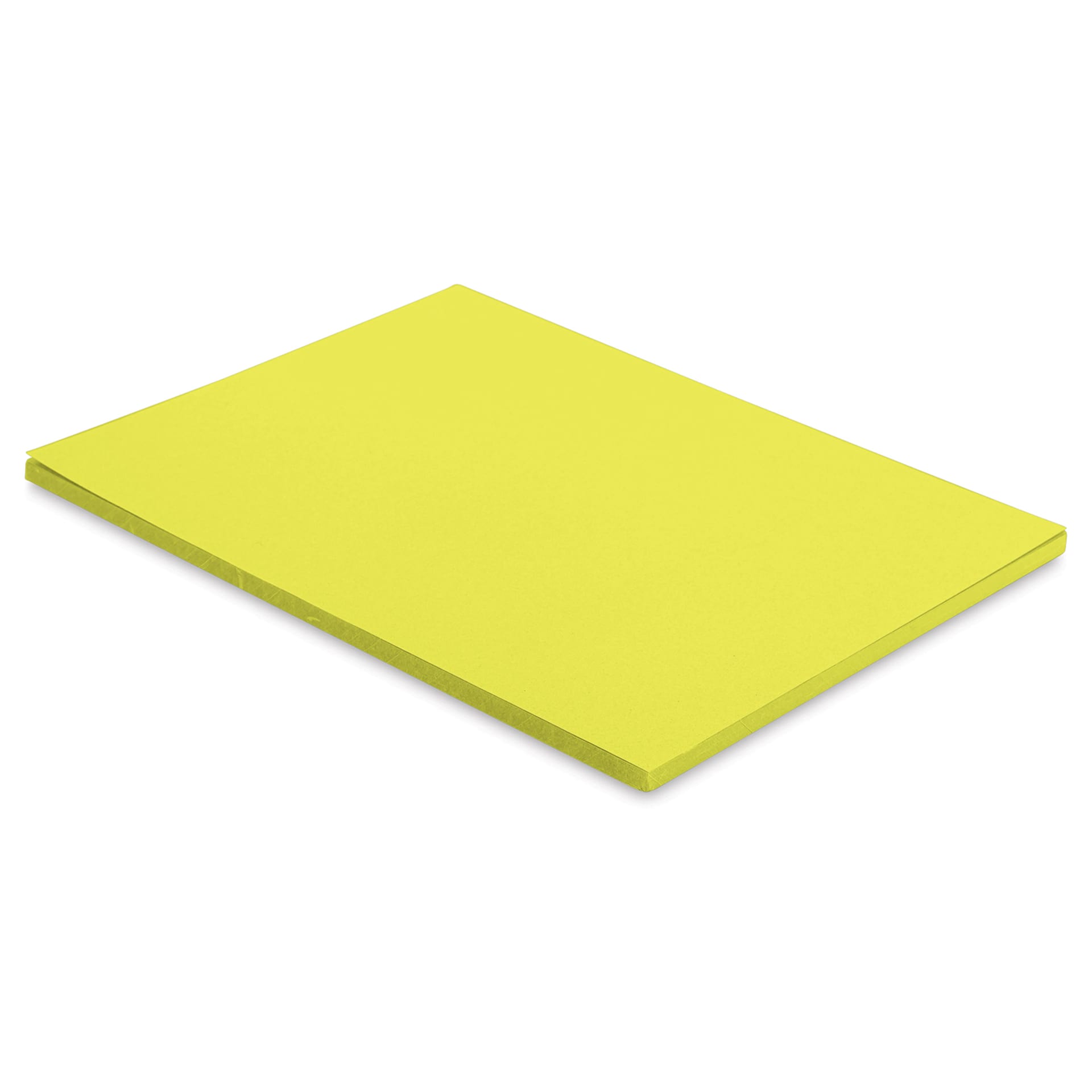 Blick Premium Colored Art Paper - 9" x 12", Lemon Yellow, 50 Sheets, stacked