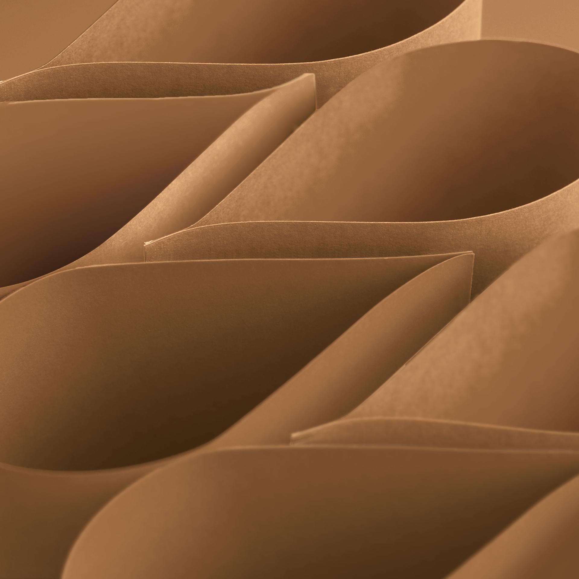 Blick Premium Colored Art Paper - 9" x 12", Brown, 50 Sheets, curved sheets