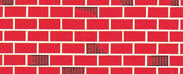 Corrugated Design Paper Rolls - Two tone Brick design shown
