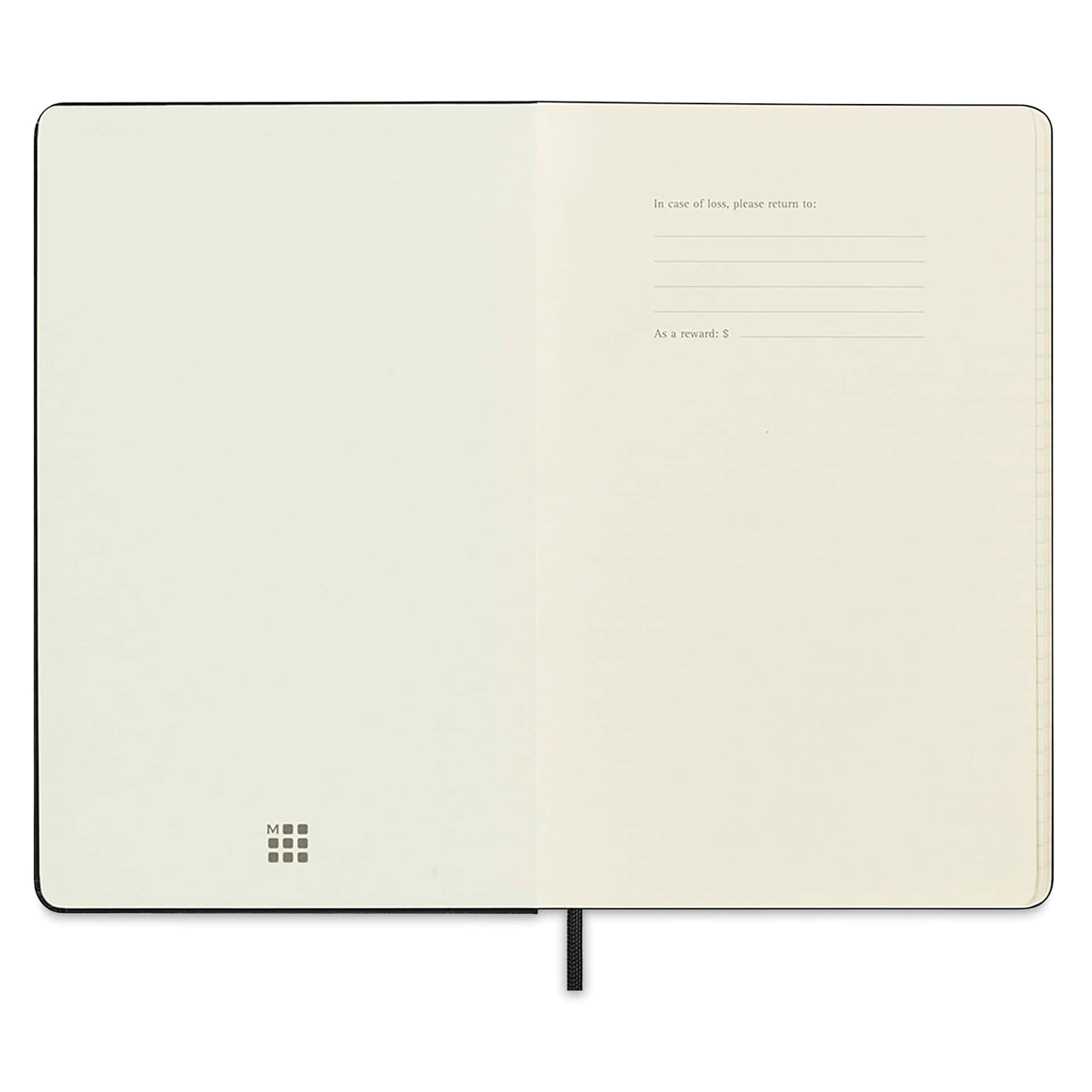Moleskine "The Classics" Notebook and Pen Set in case of loss page