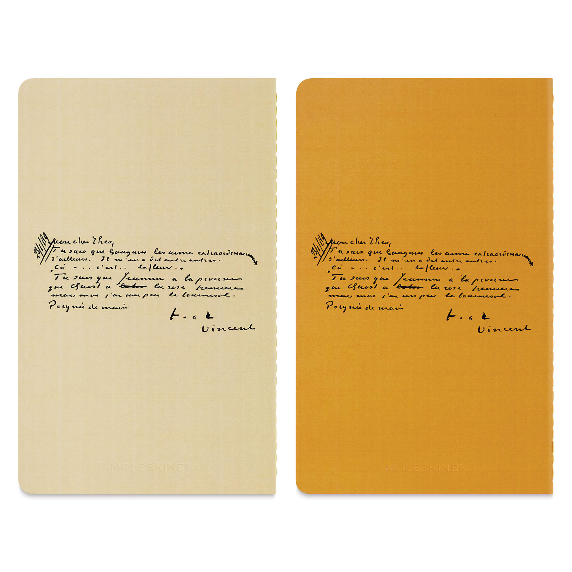 Moleskine Limited Edition Van Gogh Cahier Journals, back covers