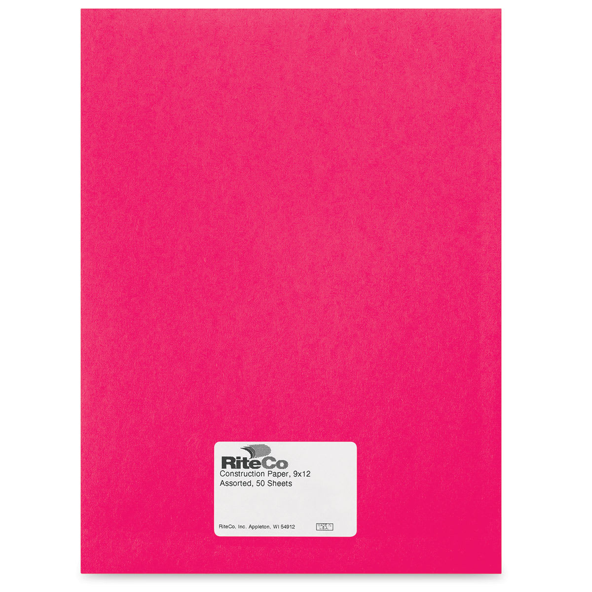 RiteCo Construction Paper - Hot Pink, 9" x 12", 50 Sheets