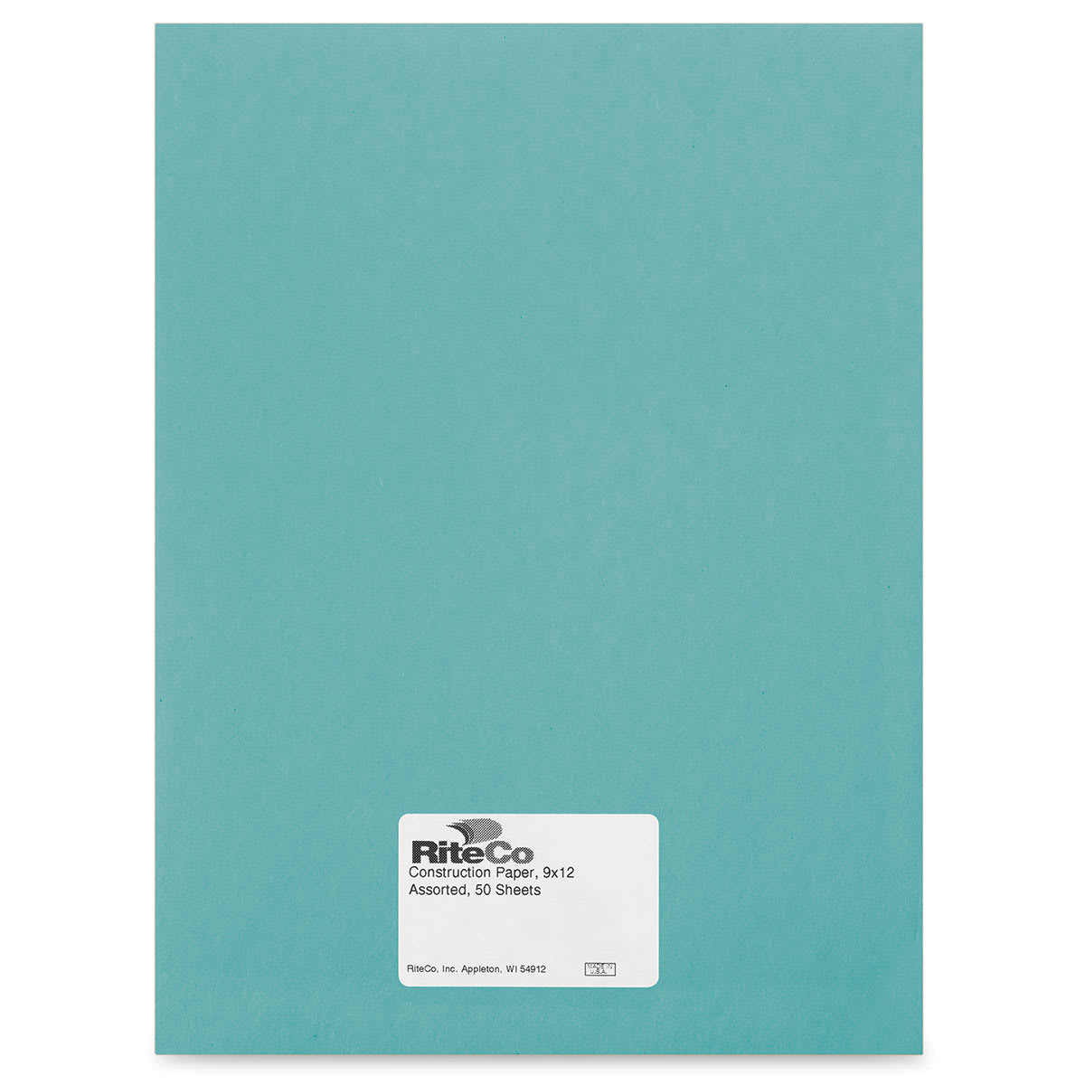 RiteCo Construction Paper - Light Blue, 9" x 12", 50 Sheets