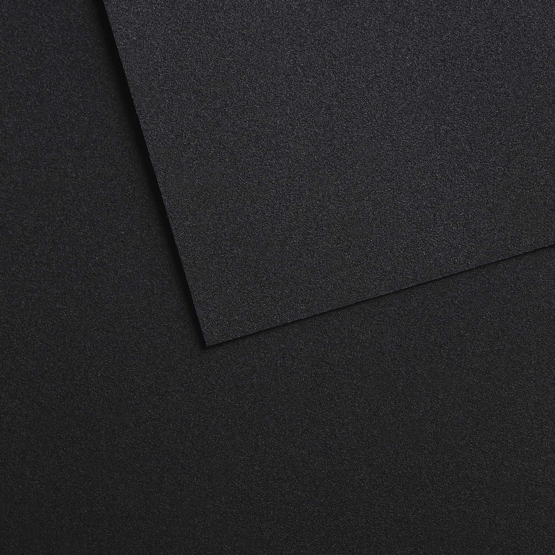 Canson Mi-Teintes Velvet Paper Pad - 9.4" x 12.6", Charcoal Black, single sheet shown