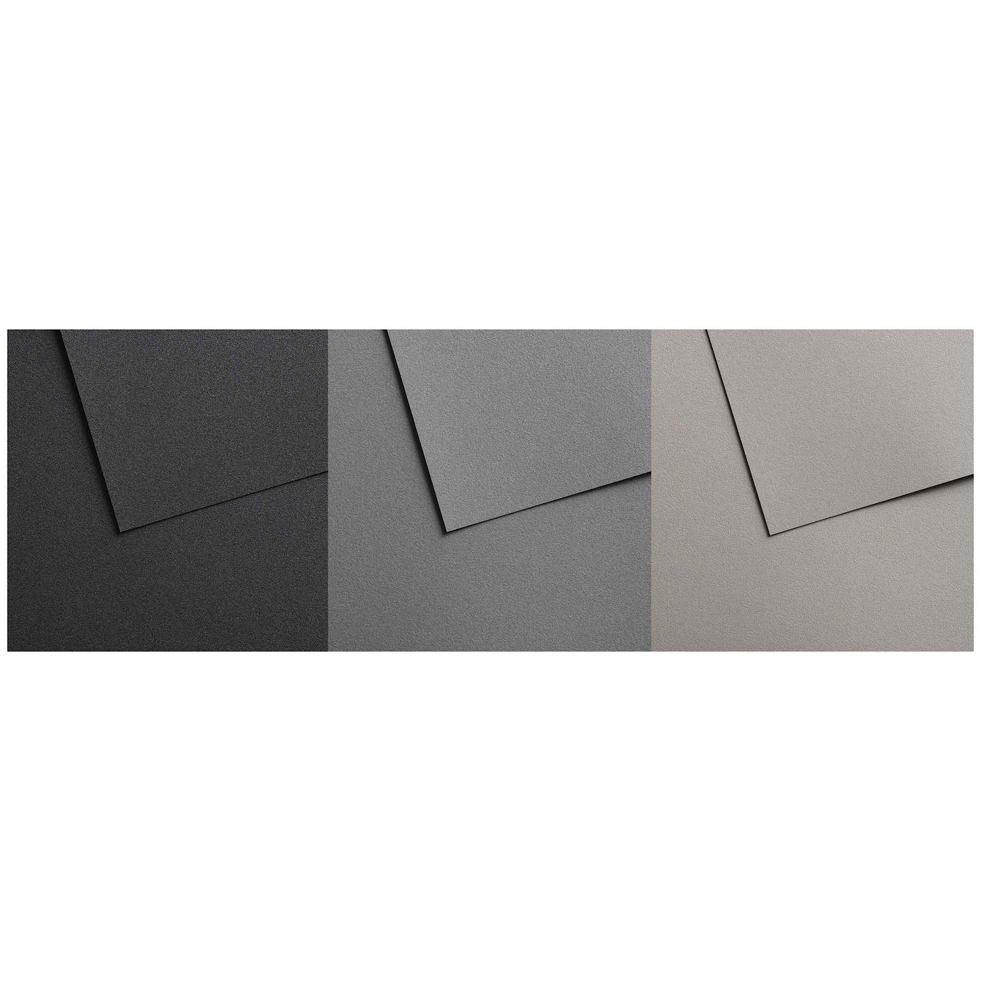 Canson Mi-Teintes Velvet Paper Pad - 9.4" x 12.6", Grey Tones, sheets shown