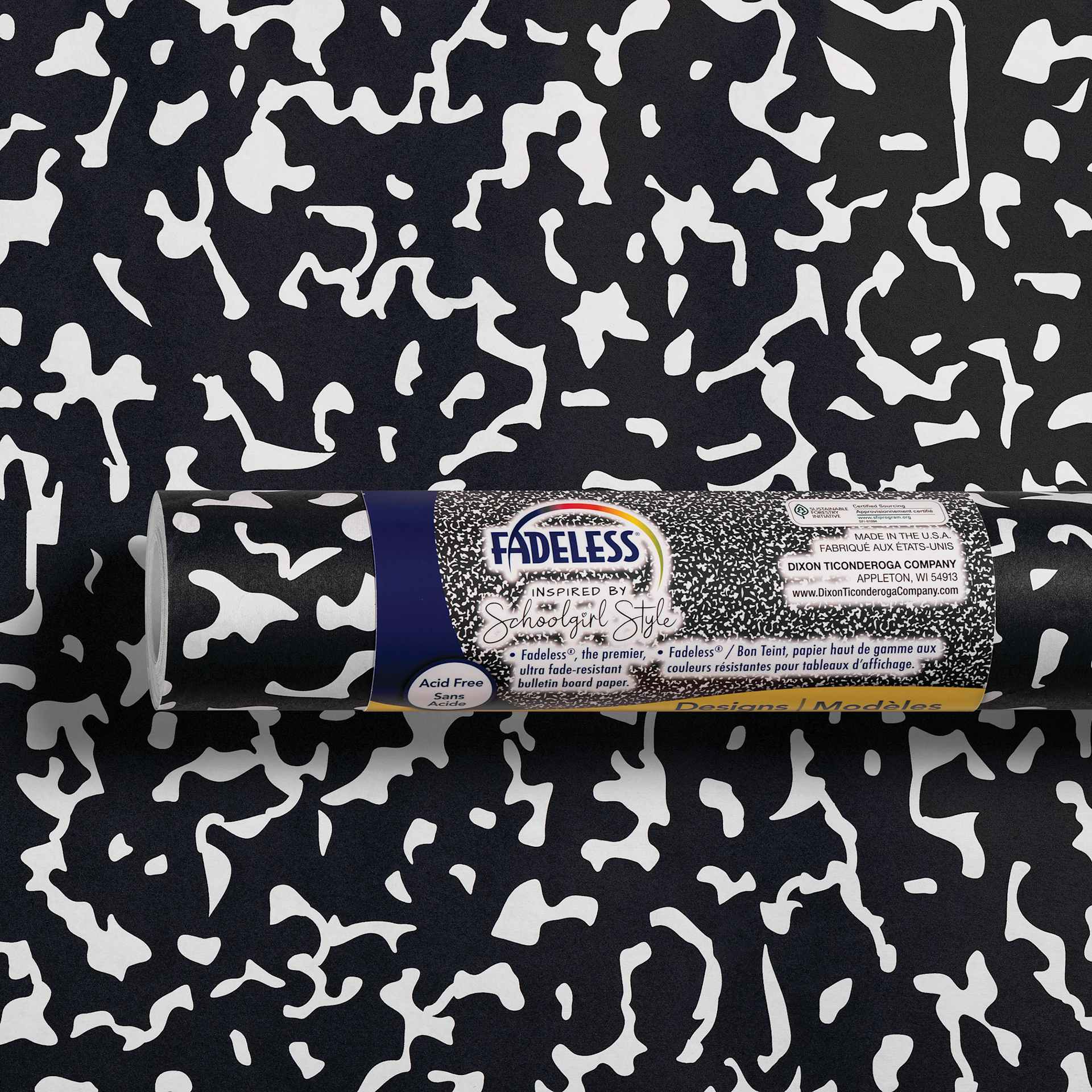 Fadeless Schoolgirl Style Bulletin Paper - Senior Year, 47-1/4" x 50' Roll in packaging