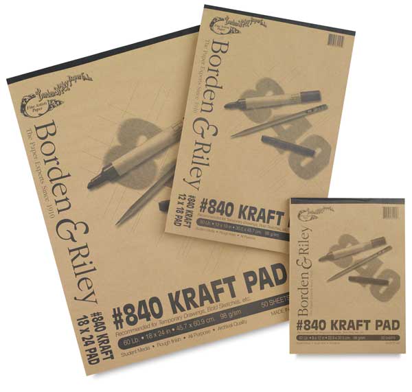 Borden & Riley #840 Kraft Paper Pads