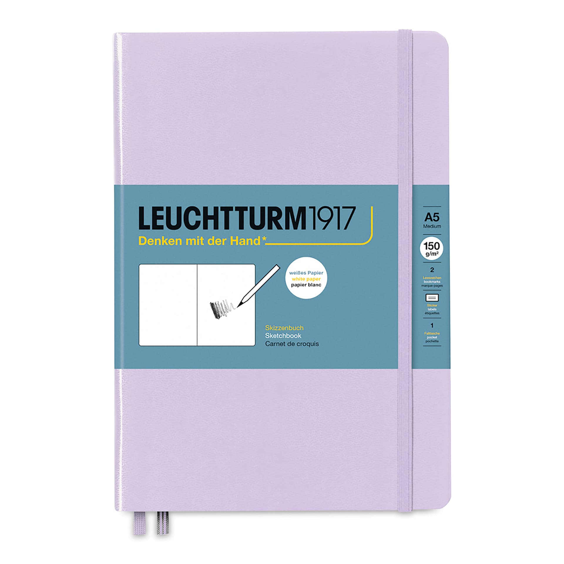 Leuchtturm1917 Sketchbook - Lilac, Portrait, 5-3/4" x 8-1/4"