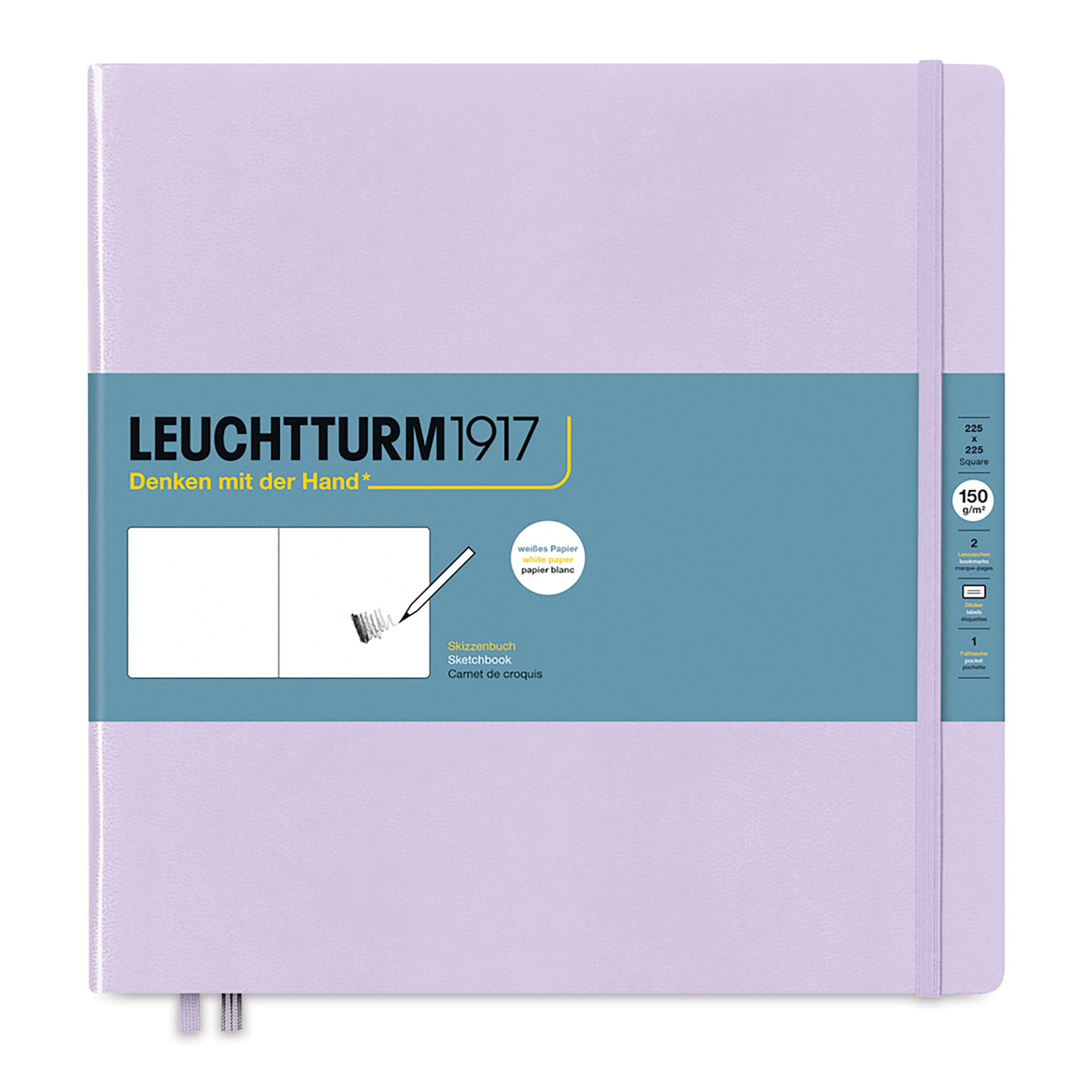 Leuchtturm1917 Sketchbook - Lilac, 8-7/8" x 8-7/8"