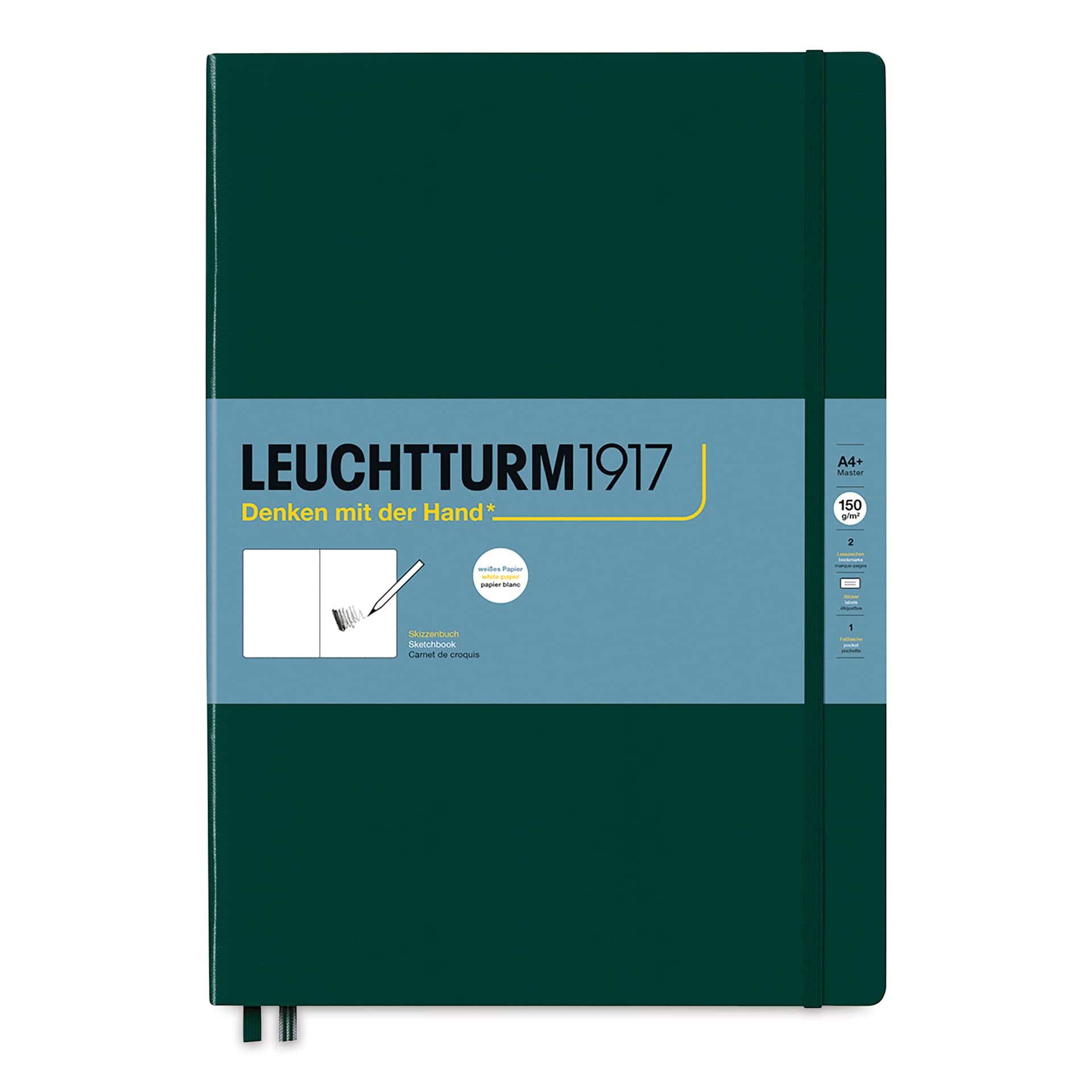 Leuchtturm1917 Sketchbook - Forest Green, 8-3/4" x 12-1/2"
