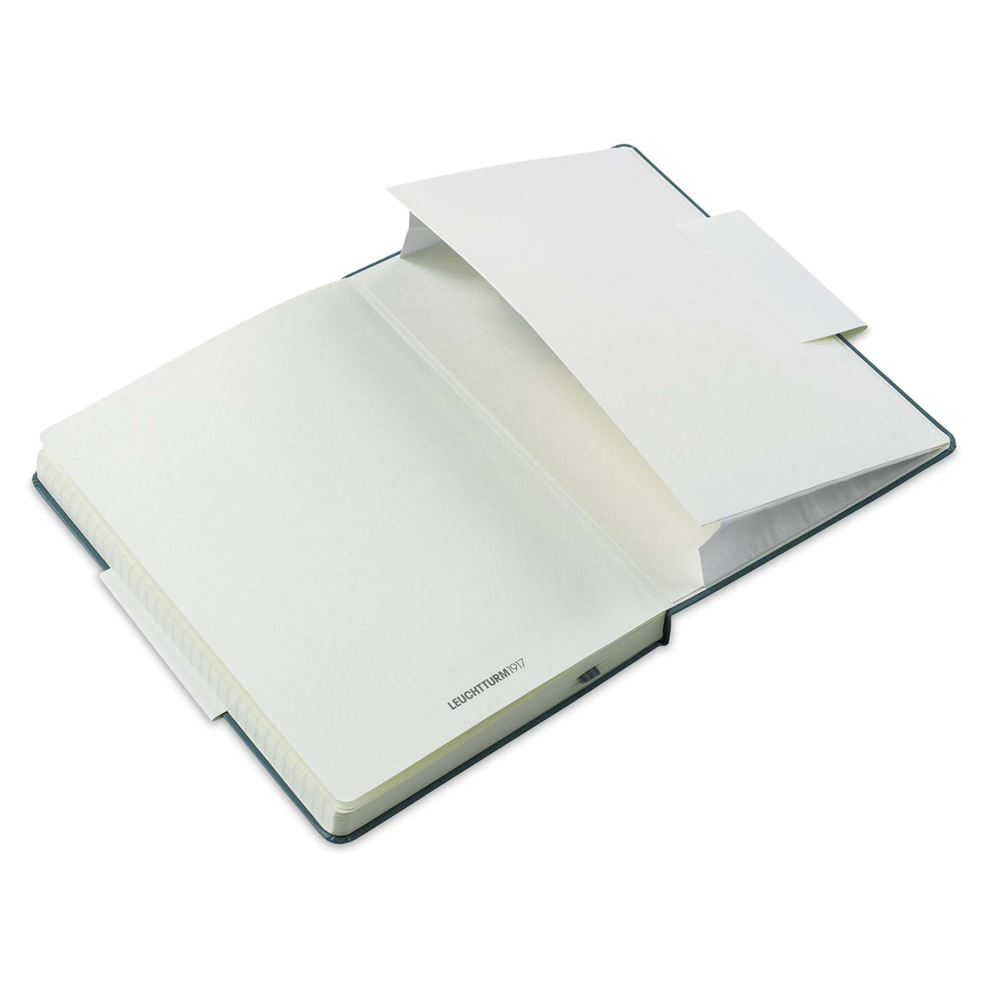 Leuchtturm1917 Ruled Hardbound Notebook - Stone Blue, 5-3/4" x 8-1/4" (back pocket)