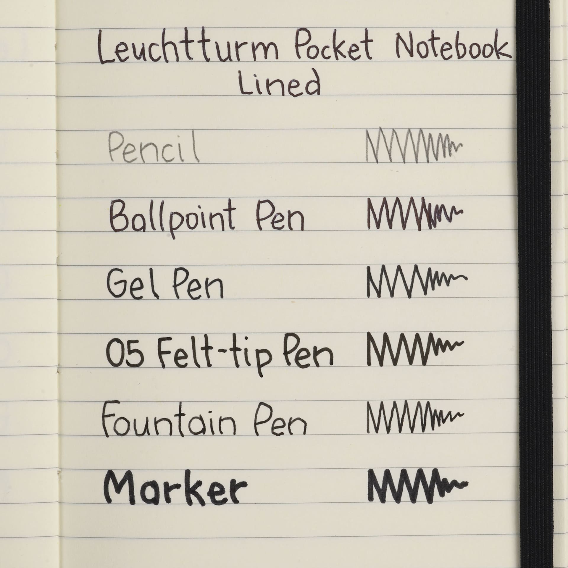 Leuchtturm1917 Ruled Hardbound Notebooks, swatch