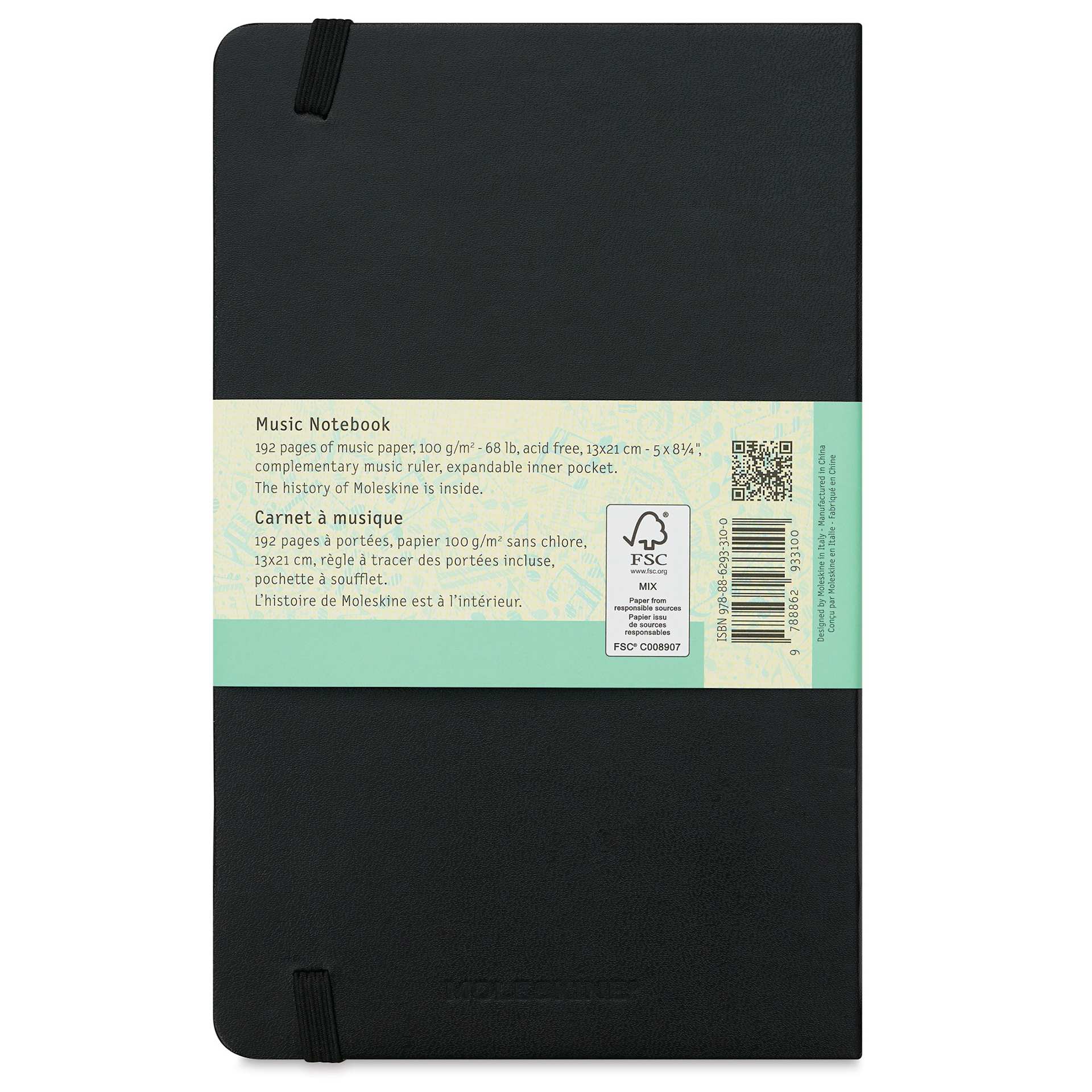 Moleskine Music Notebook - Back of Notebook