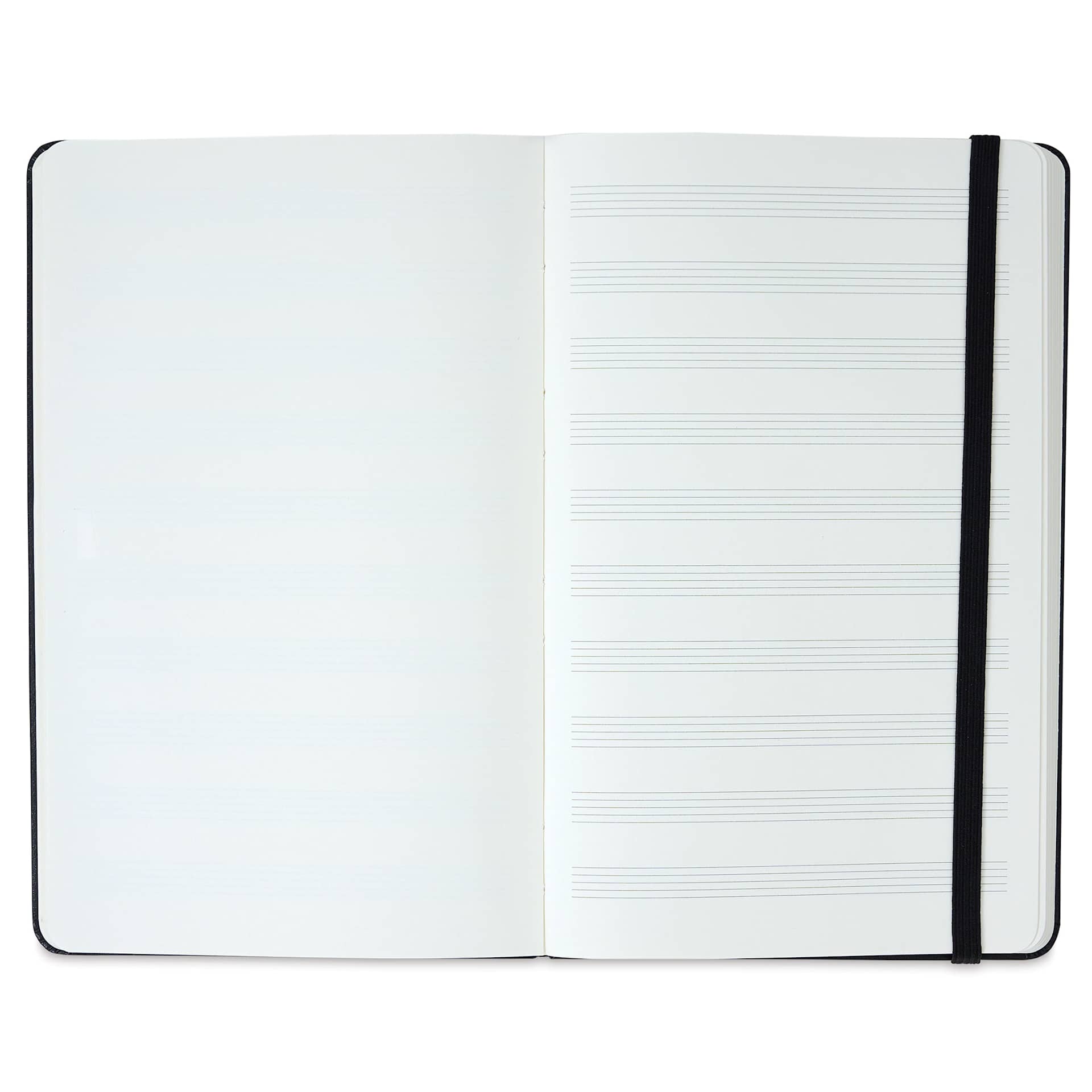 Moleskine Music Notebook - open showing Staves on right pages