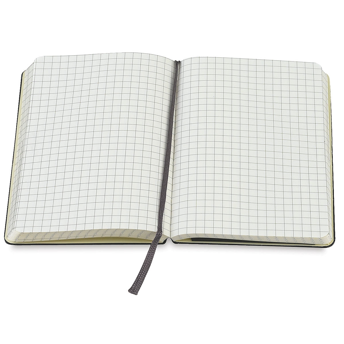 Moleskine Classic Hardcover Notebook - Black, Gridded, 5-1/2'' x 3-1/2'' open