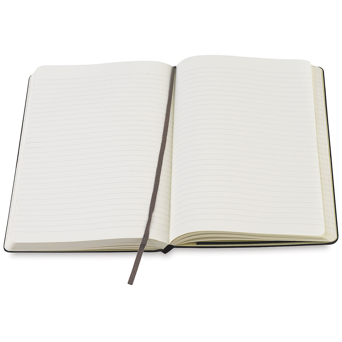 Moleskine Classic Hardcover Notebook - Black, Ruled, 8-1/4'' x 5'' open