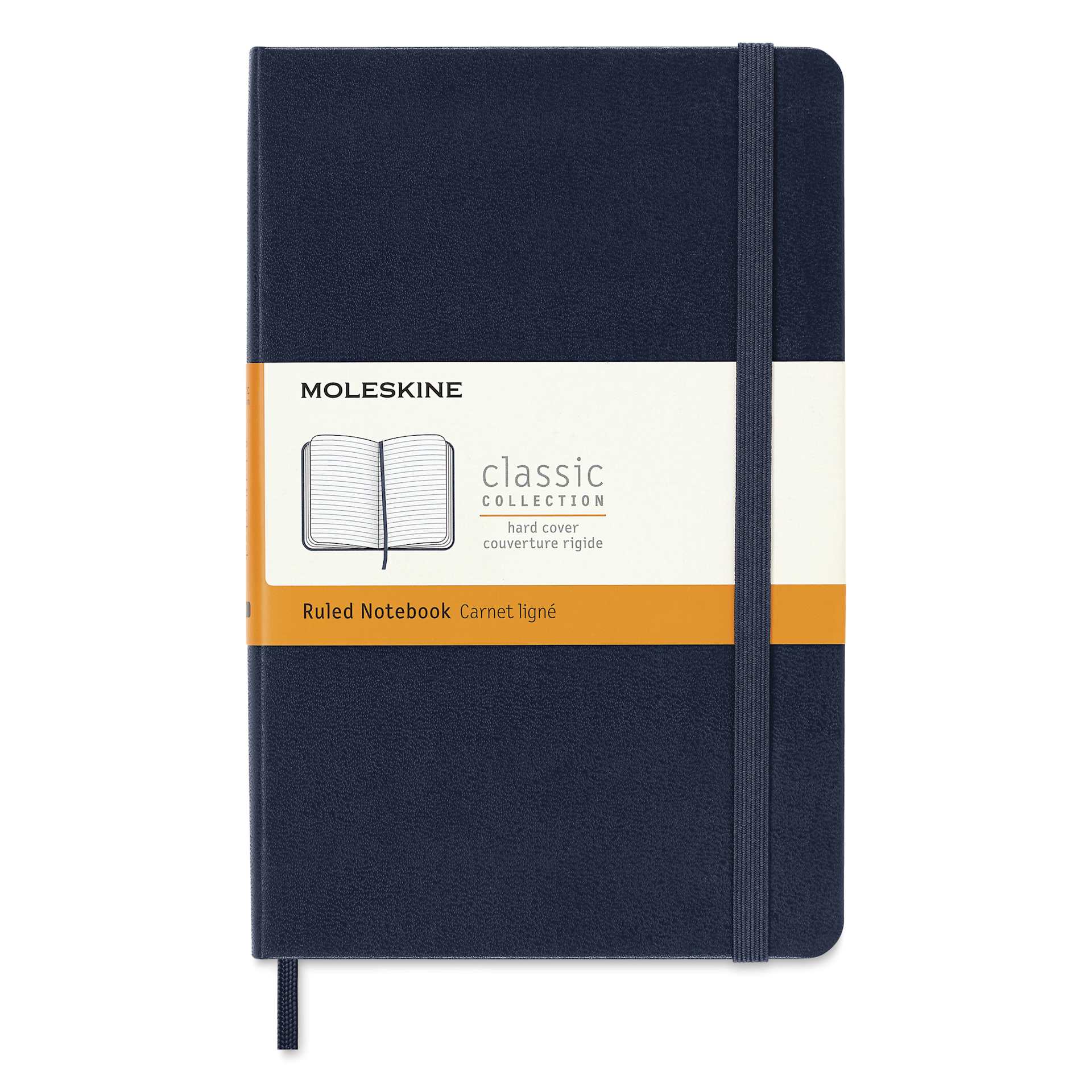 Moleskine Classic Hardcover Notebook - Sapphire Blue, Ruled, 4-1/2" x 6-7/8", packaging