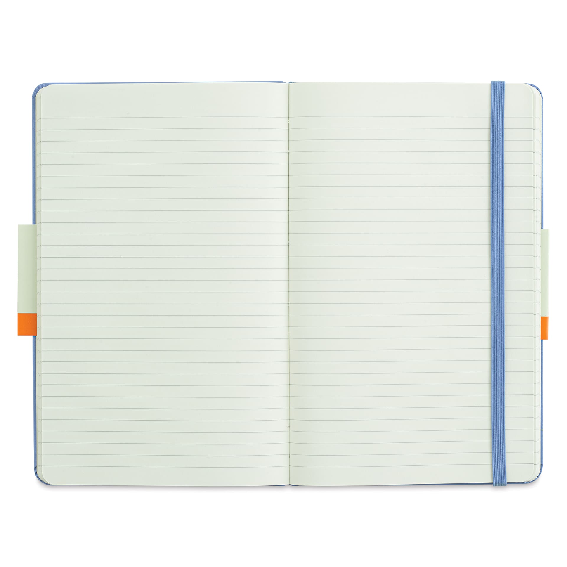 Moleskine Classic Hardcover Notebook - Hydrangea, Ruled, 8-1/4" x 5" (open to show paper)