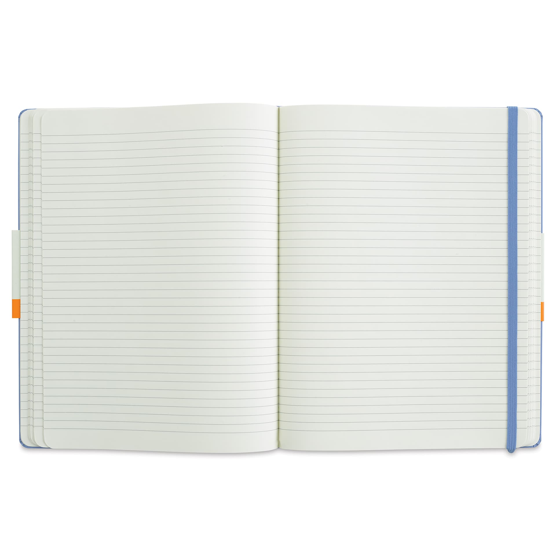Moleskine Classic Hardcover Notebook - Hydrangea, Ruled, 9-3/4" x 7-1/2" (open to show paper)