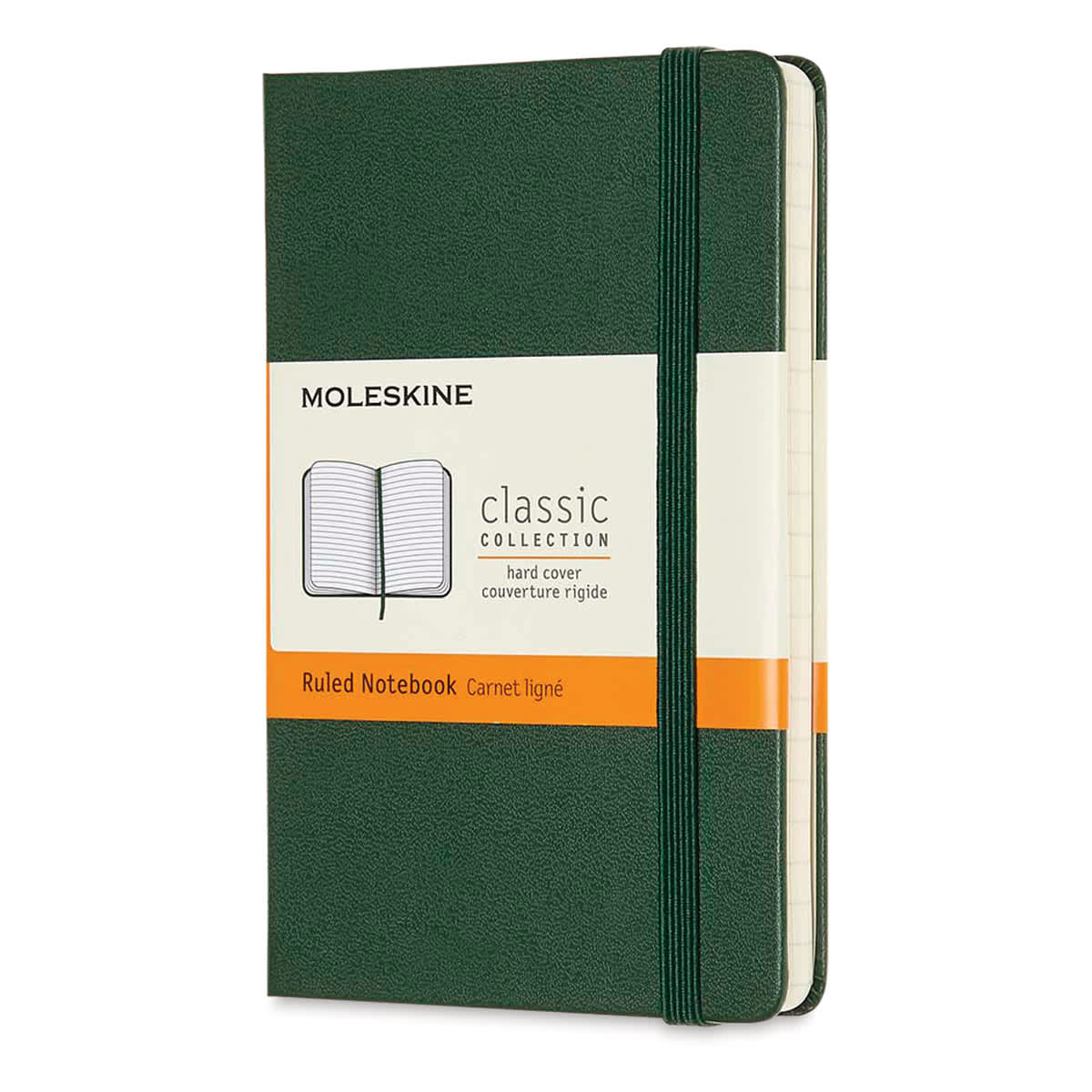 Moleskine Classic Hardcover Notebook - Myrtle Green, Ruled, 5-1/2" x 3-1/2"
