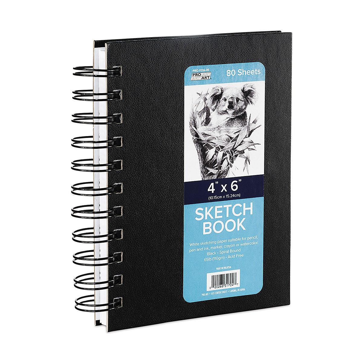 ProArt Spiral Bound Sketchbook - 6" x 4", 80 sheets