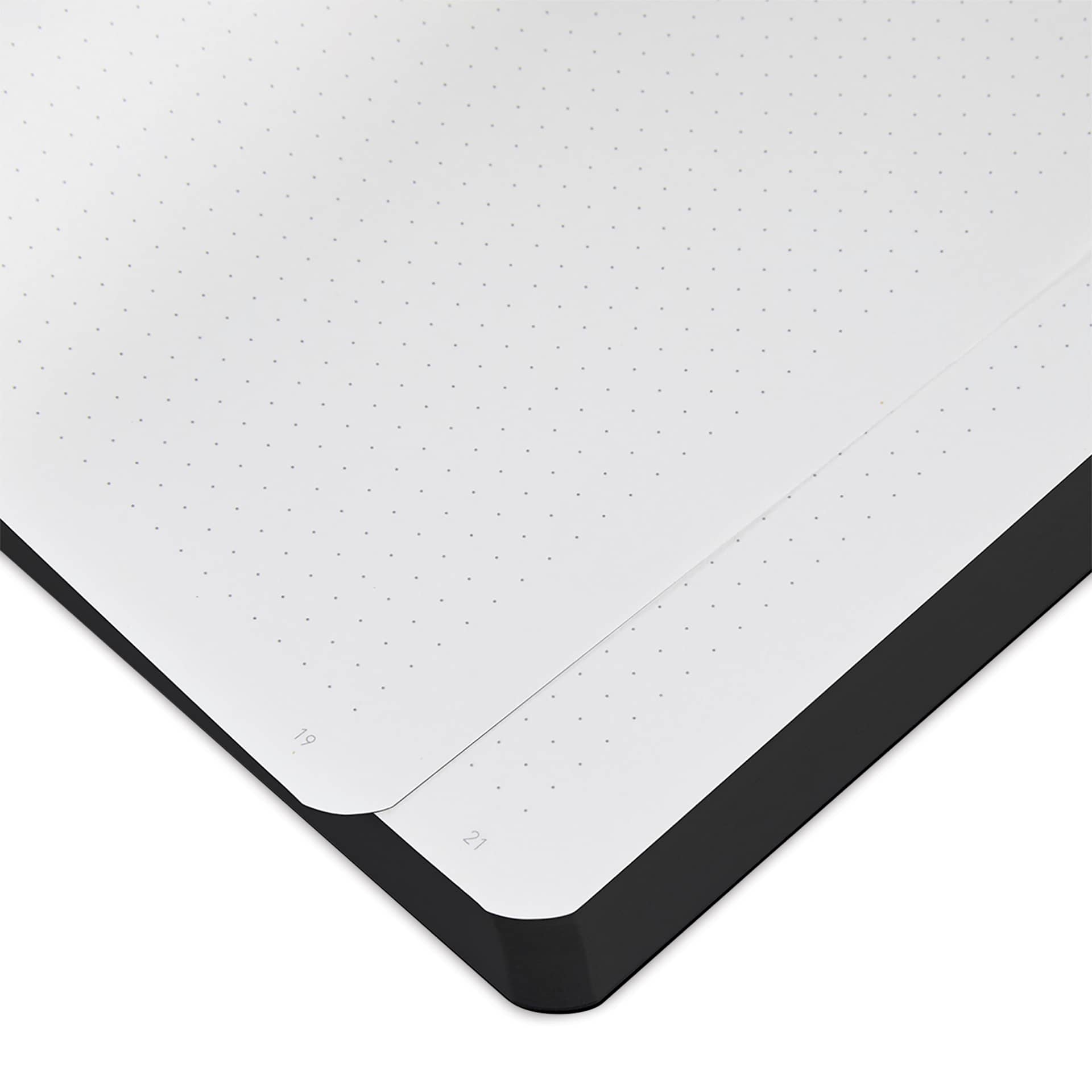 Nuuna Brain Foodies Notebook - Jim, Dot Grid, 6.5" x 8.7", corner of sheet