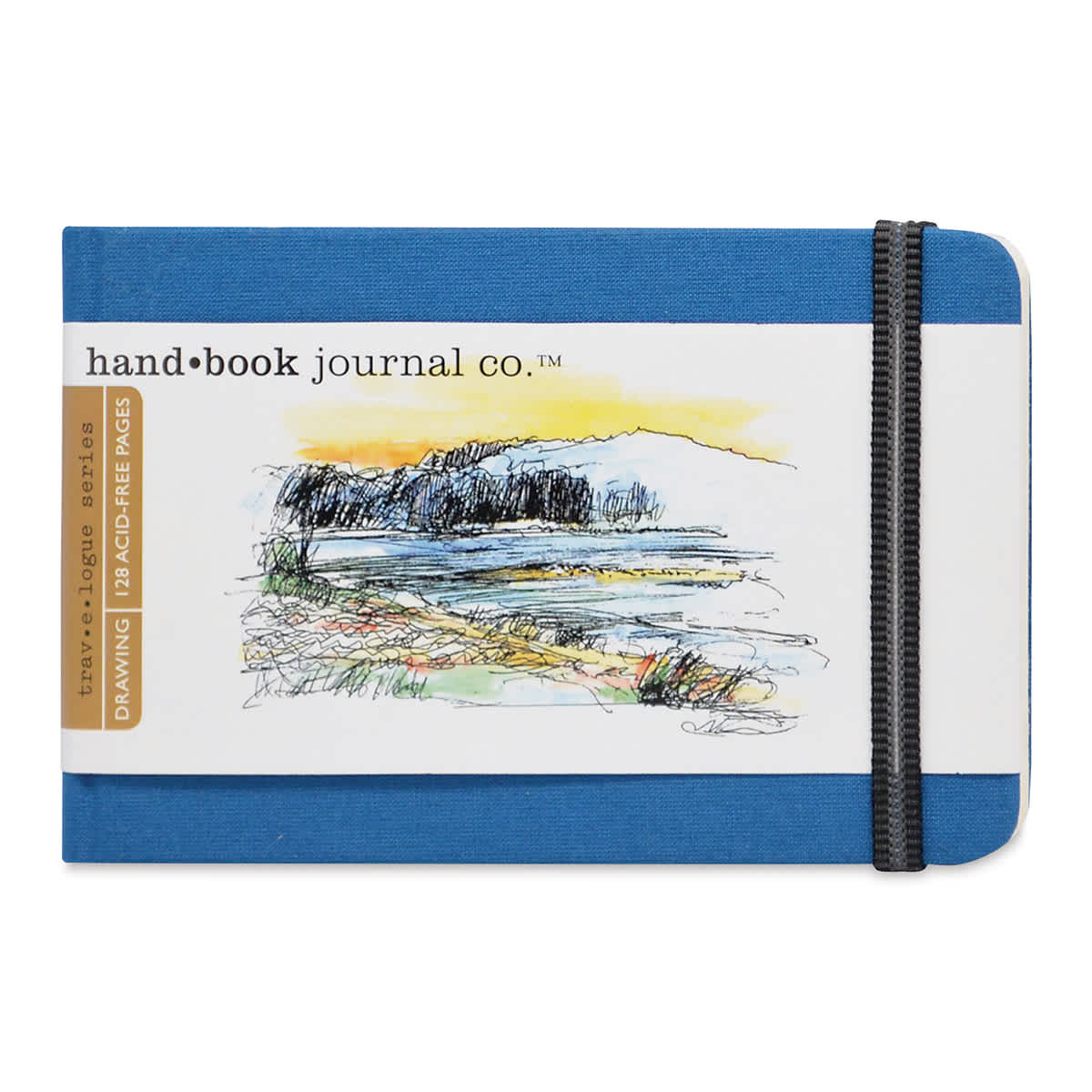 Hand Book Artist Journal - 3-1/2" x 5 1/2", Ultramarine Blue, Landscape, 128 Pages