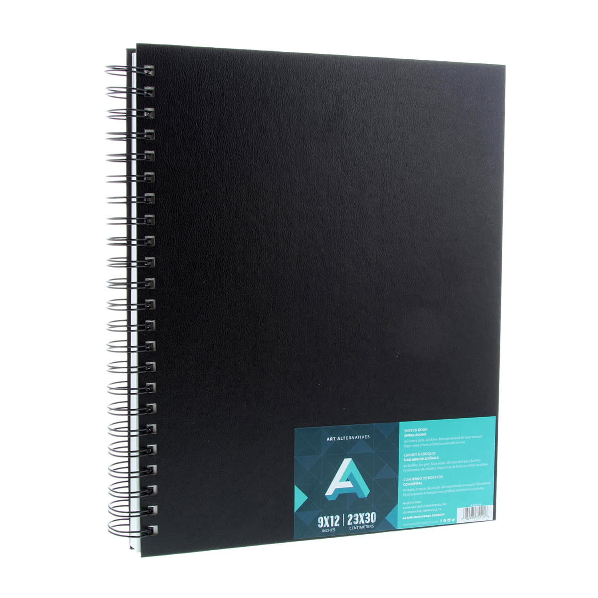 Art Alternatives Spiral-Bound Sketch Book, 9 in x 12 in