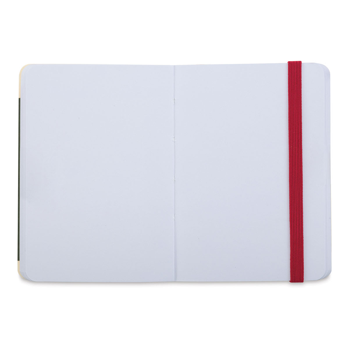 Pentalic Recycled Traveler's Sketchbook - 4-1/8'' x 2-7/8'', Red (Open)