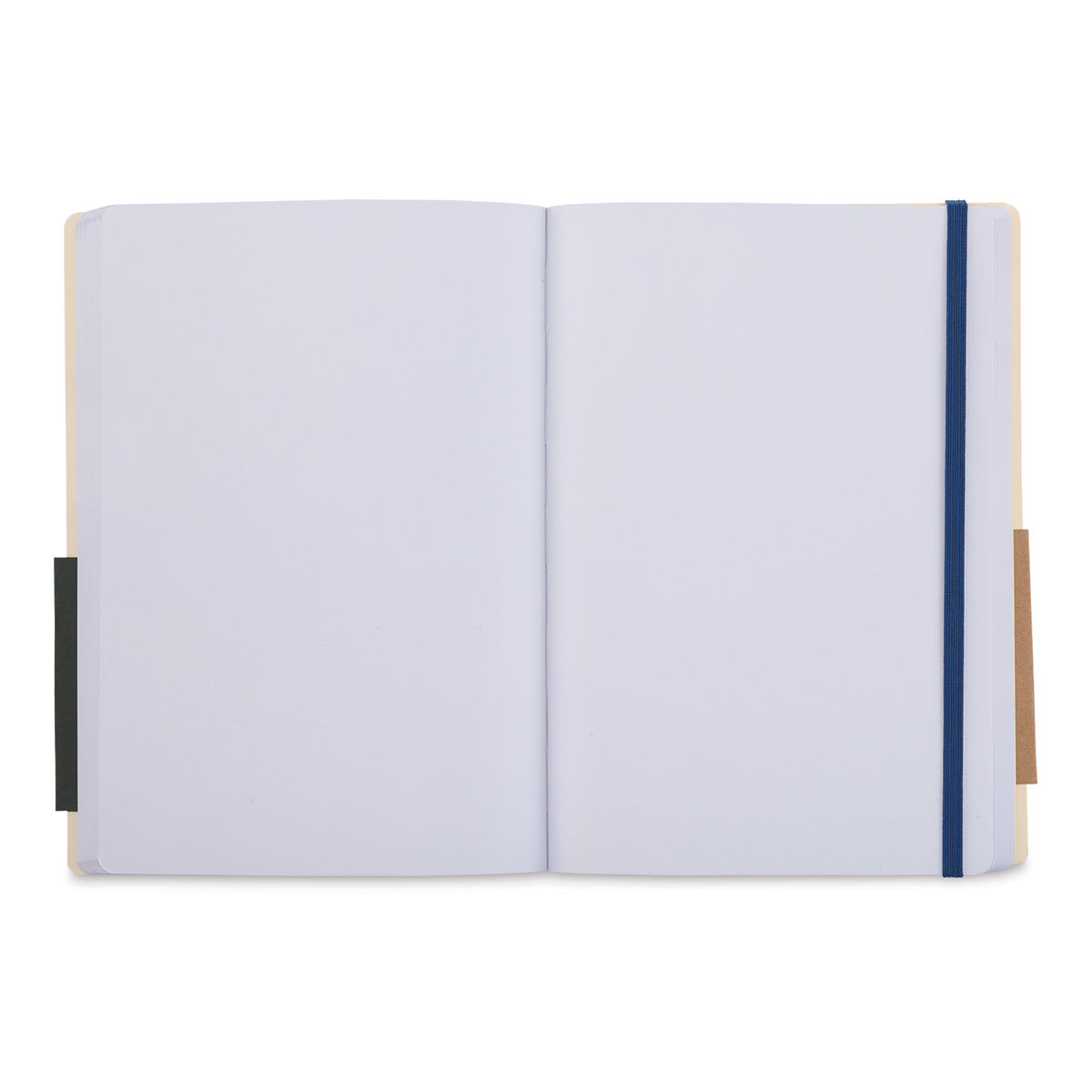 Pentalic Recycled Traveler's Sketchbook - 8-1/4'' x 5-7/8'', Royal Blue (Open) Pentalic Recycled Traveler's Sketchbook - 8-1/4'' x 5-7/8'', Royal Blue (Open)