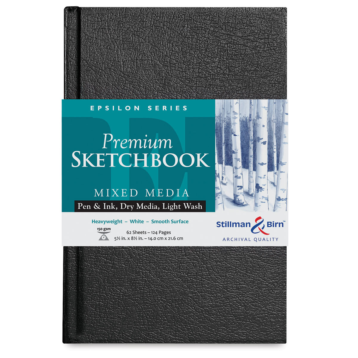 Stillman & Birn Epsilon Series Hardcover Sketchbook - 8-1/2" x 5-1/2" Stillman & Birn Epsilon Series Hardcover Sketchbook - 8-1/2" x 5-1/2"