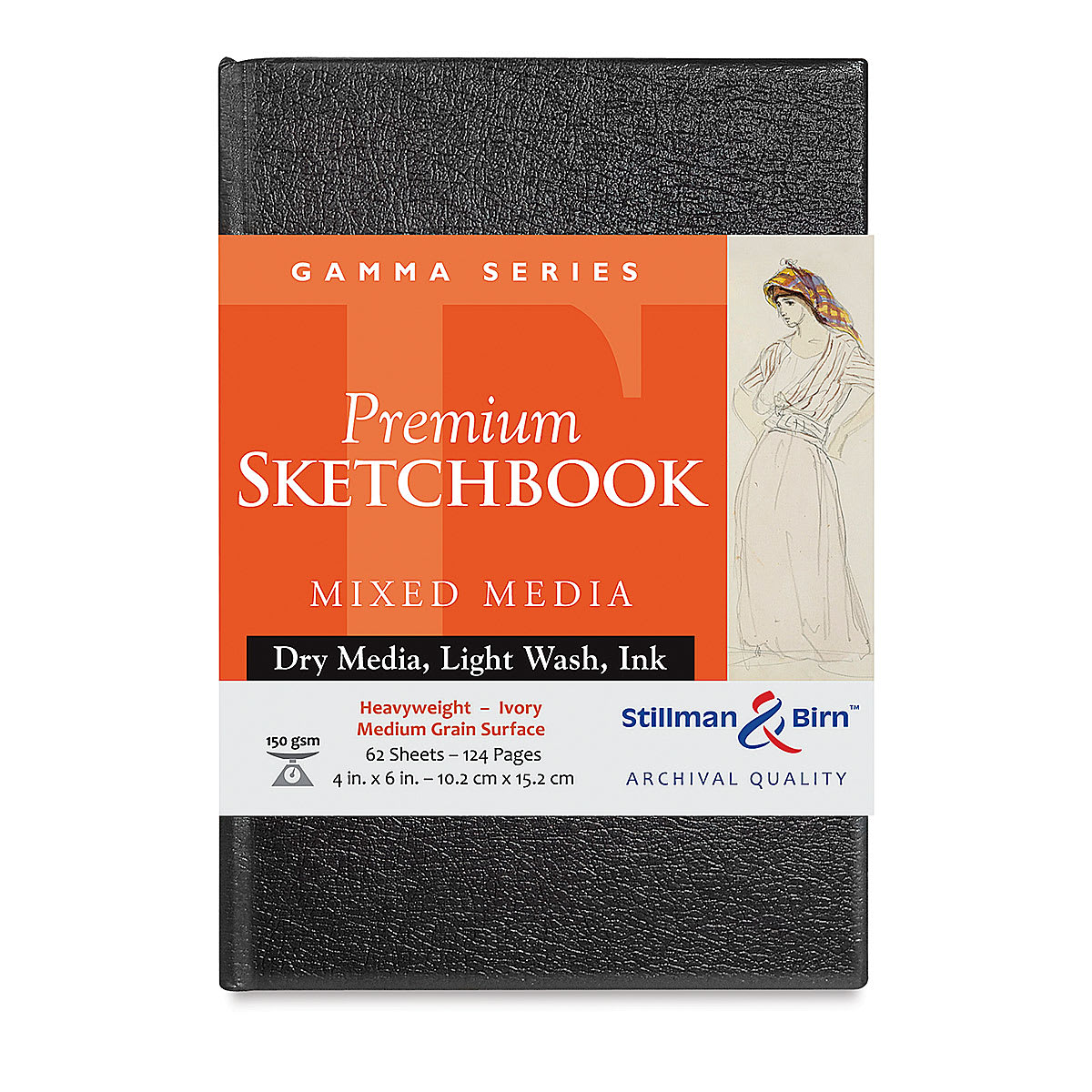 Stillman & Birn Gamma Series Hardcover Sketchbook - 6" x 4", Portrait, 62 Sheets